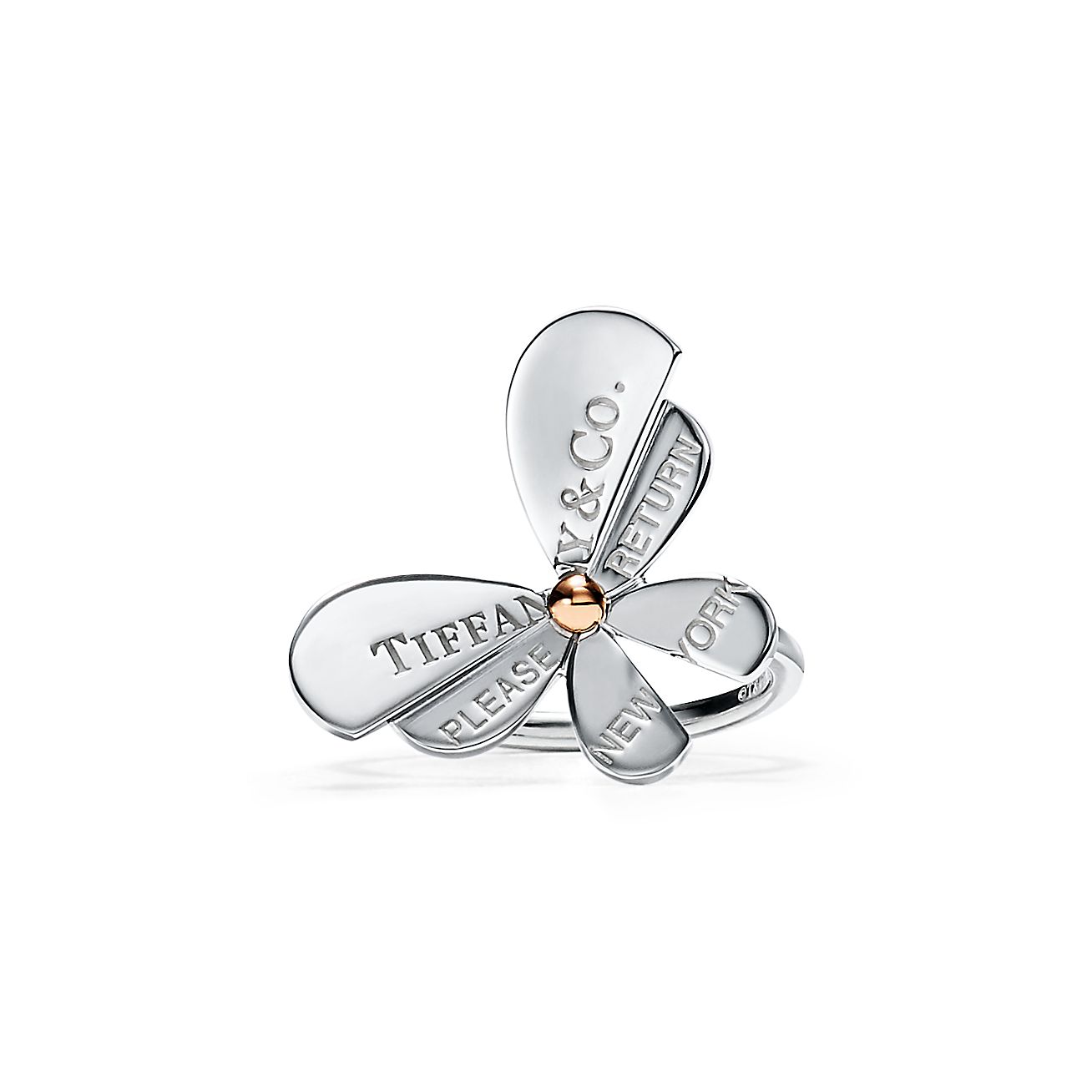 marathon Beschietingen Schots Return to Tiffany® Love Bugs butterfly ring in sterling silver and rose  gold. | Tiffany & Co.