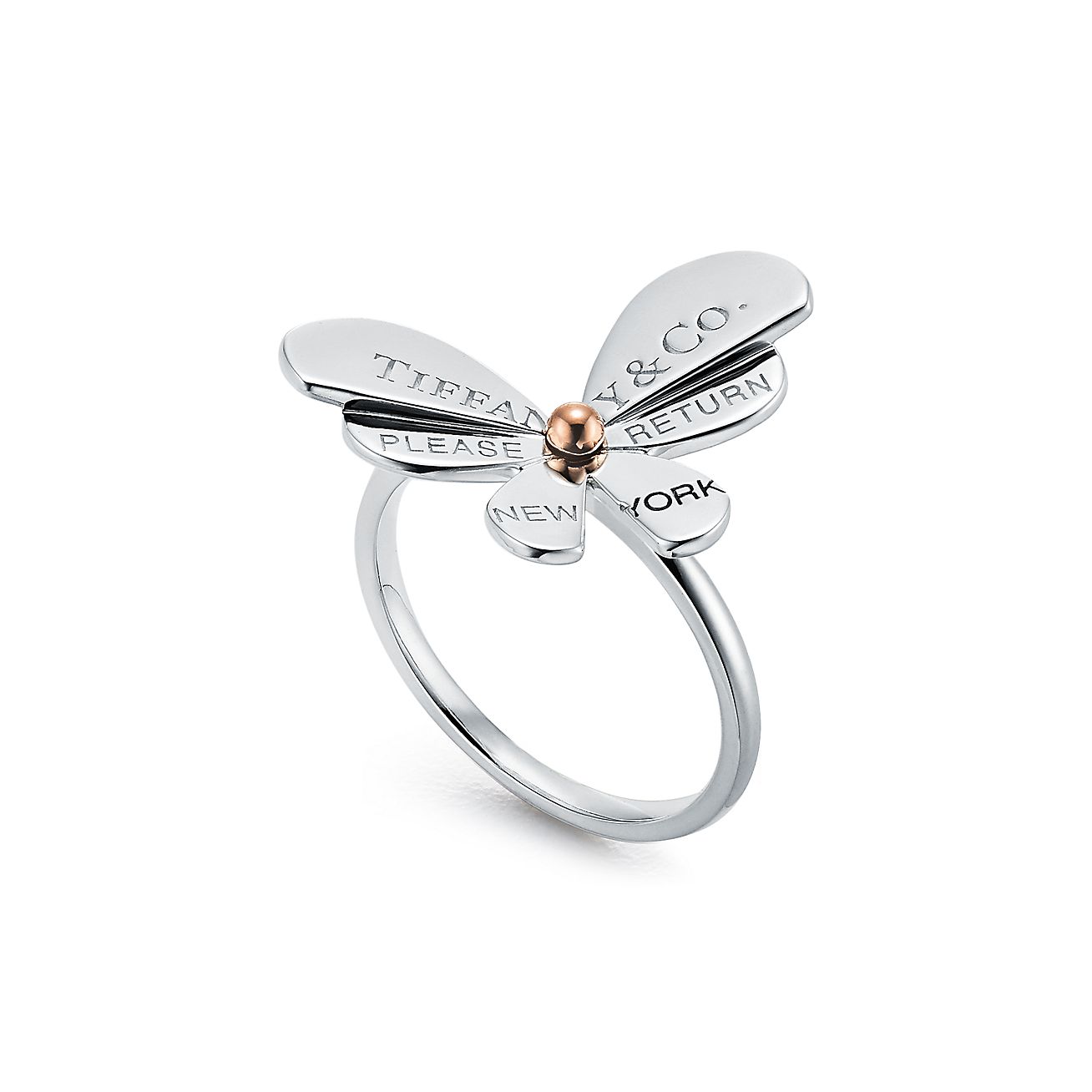 Tiffany® Love Bugs butterfly ring 