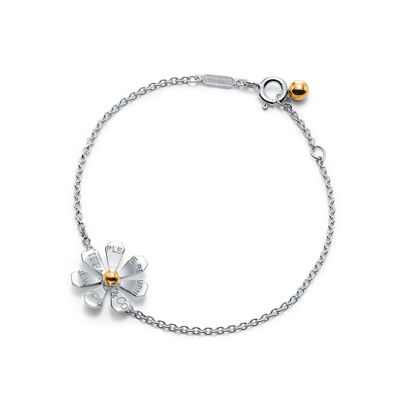 Return to Tiffany® Love Bugs Daisy Chain Bracelet in Sterling Silver and 18k Gol
