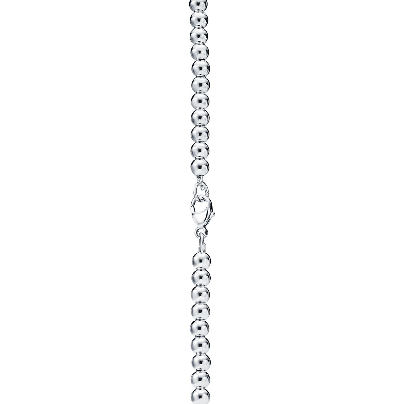 Tiffany & Co Silver Necklace 4 Pendant Charm 21 inch Bead Chain Longer Gift