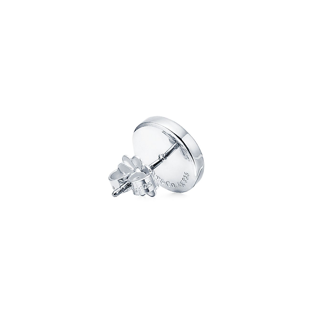 Tiffany 1837® circle earrings in sterling silver.