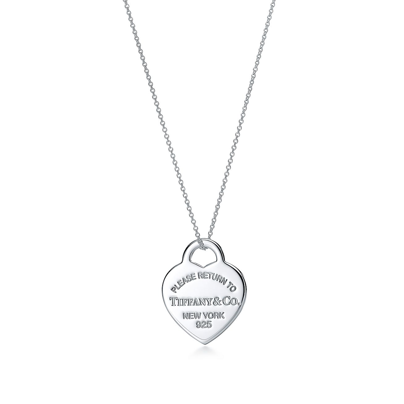 de insignia corazón Return Tiffany™ en plata, mediano | & Co.