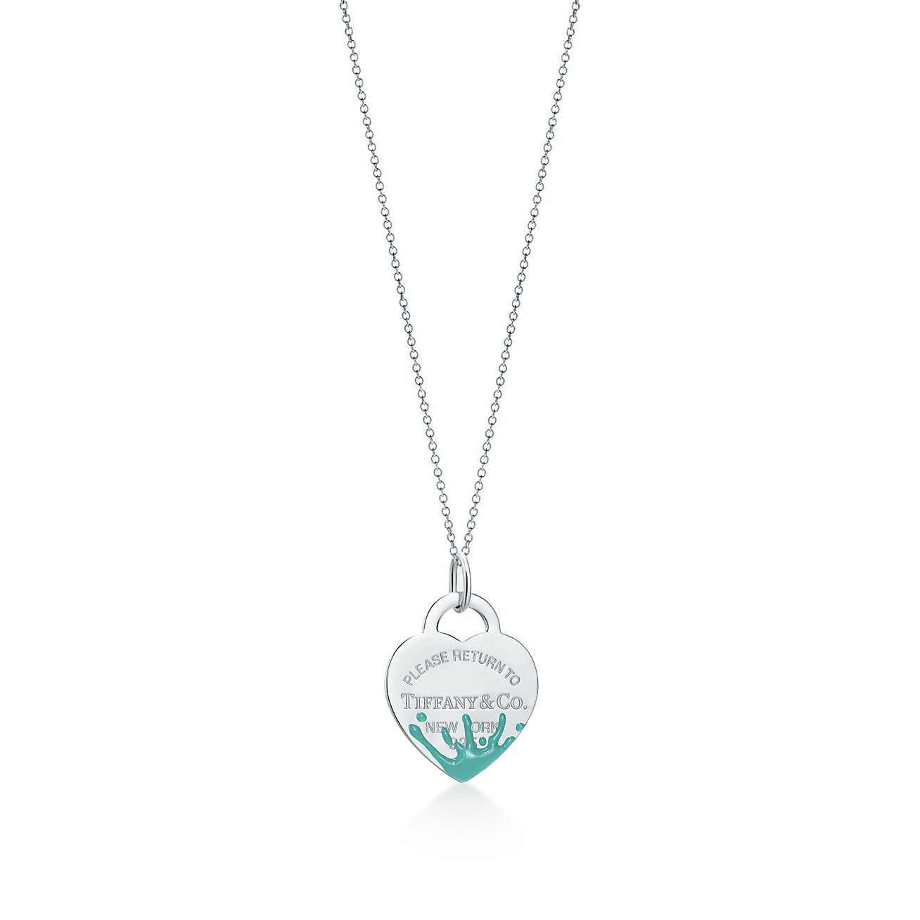 Tiffany™ Color Splash heart tag charm 