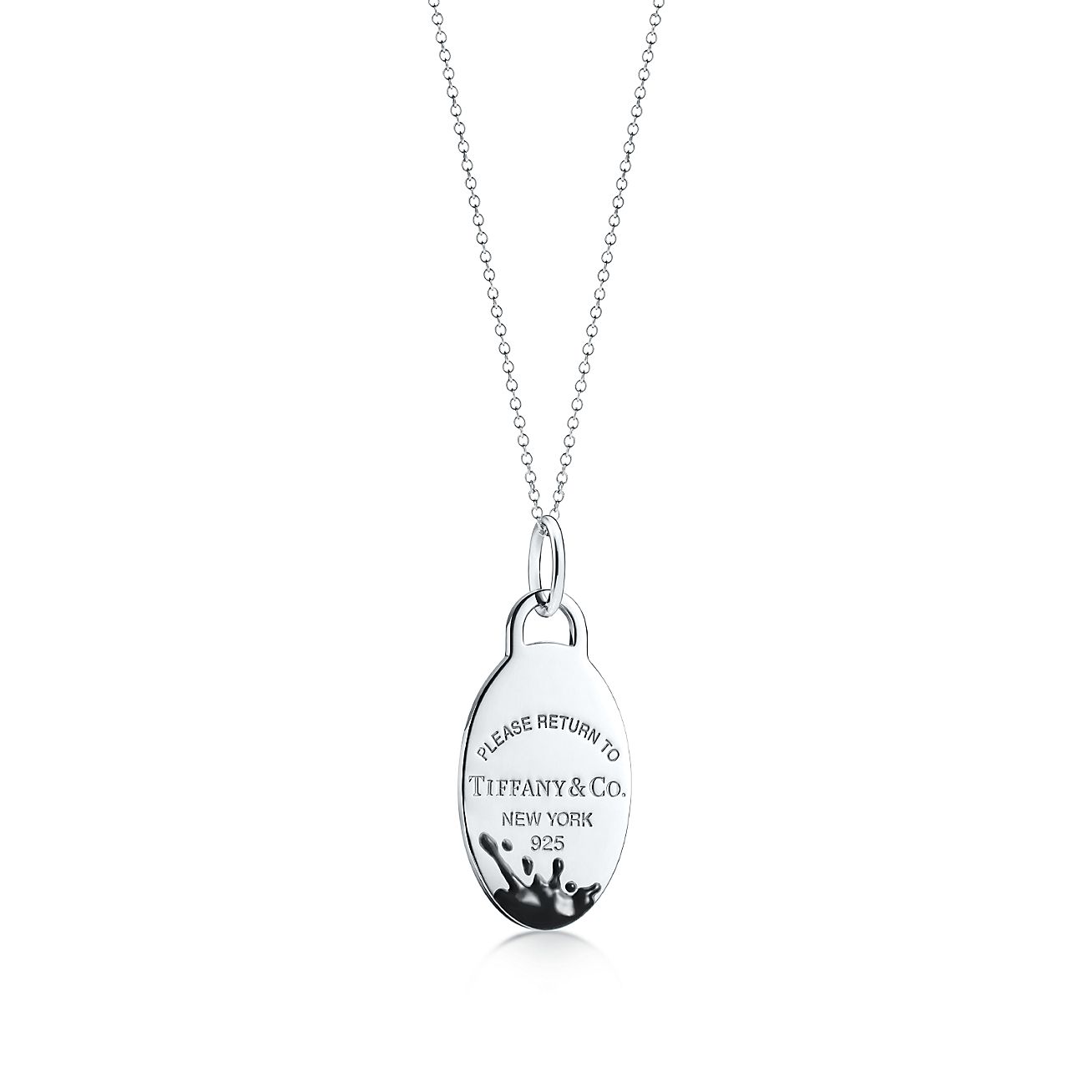 Return to Tiffany® Color Splash Oval Tag Charm