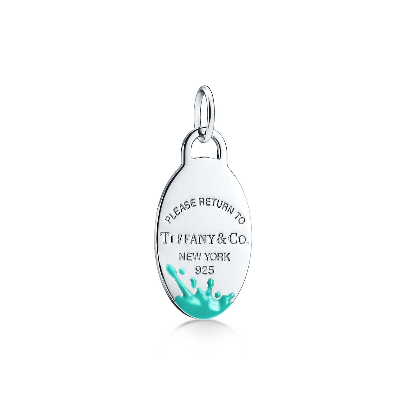 Tiffany™ Color Splash oval tag charm 