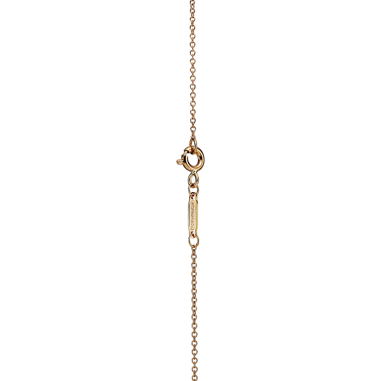 Tiffany double clearance heart necklace gold