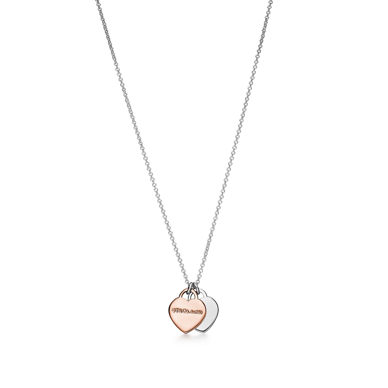 Return to Tiffany double heart silver necklace - AirRobe