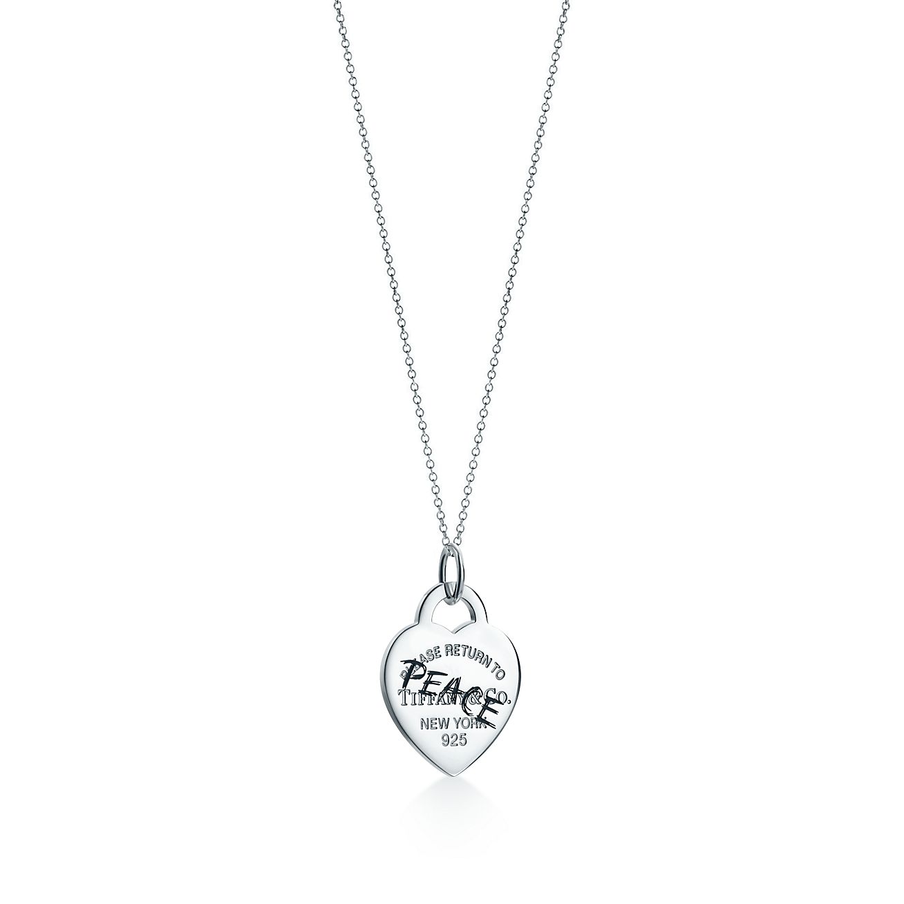 Return to Tiffany® Etched peace heart 