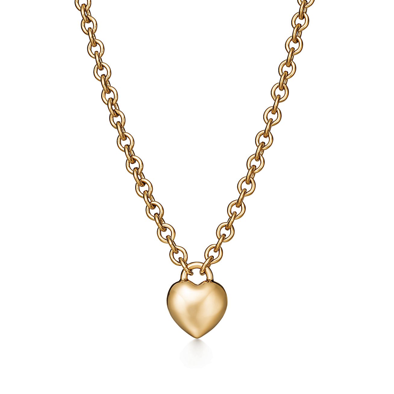Return to Tiffany™ Full Heart Pendant in Yellow Gold | Tiffany &