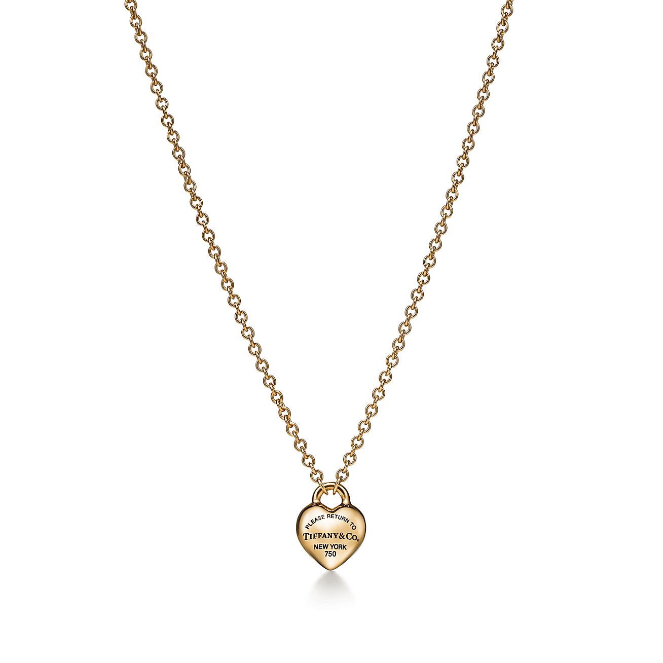 Return to Tiffany® Full Heart Pendant in Yellow Gold