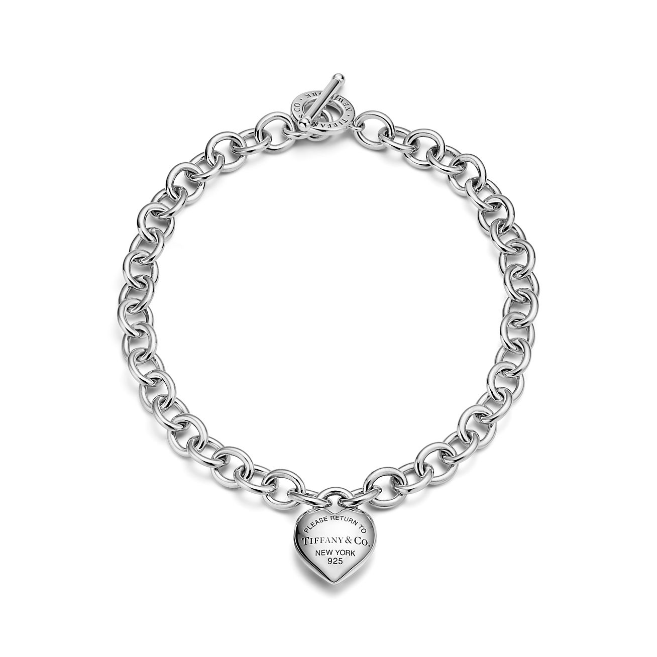 Return to Tiffany™ Full Heart Toggle Necklace in Sterling Silver