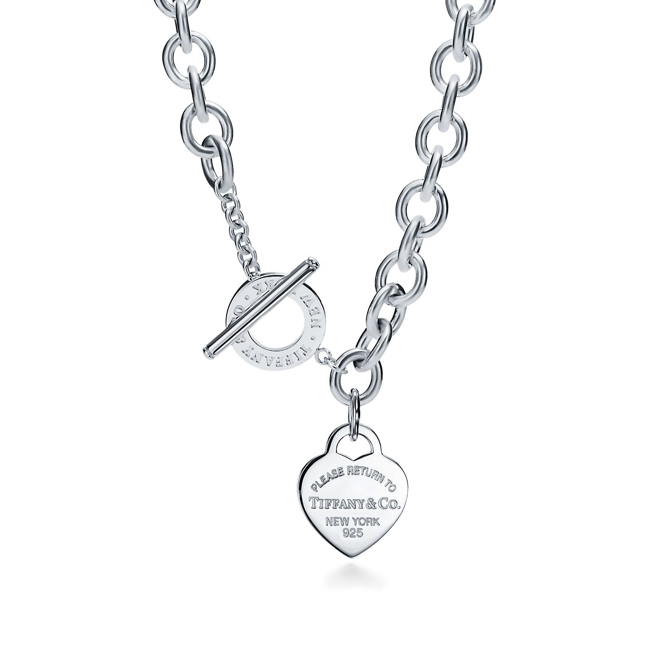 Return to Tiffany™ Halskette mit Herzanhänger und Knebelverschluss in Silber Tiffany & Co.