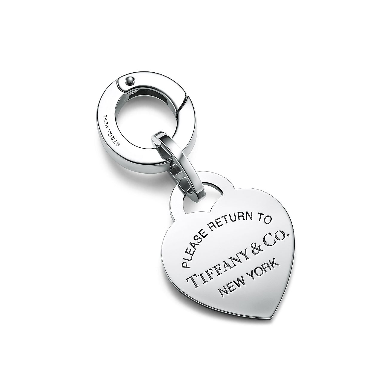 Tiffany & Co. アップル型チャーム Return to Tiffany™ Heart Pet Collar Charm in Stainless Steel