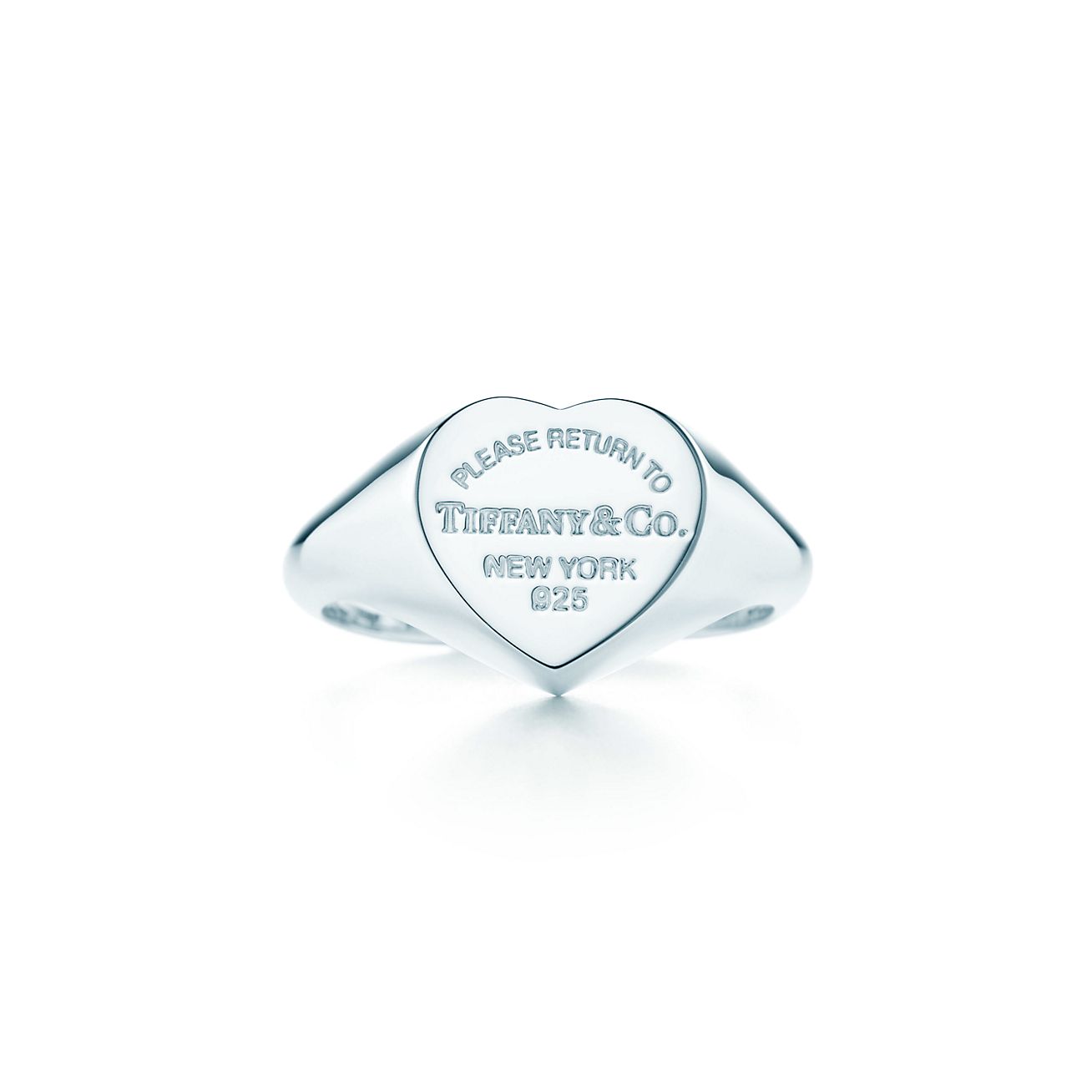 Tiffany® Heart Signet Ring in Silver 