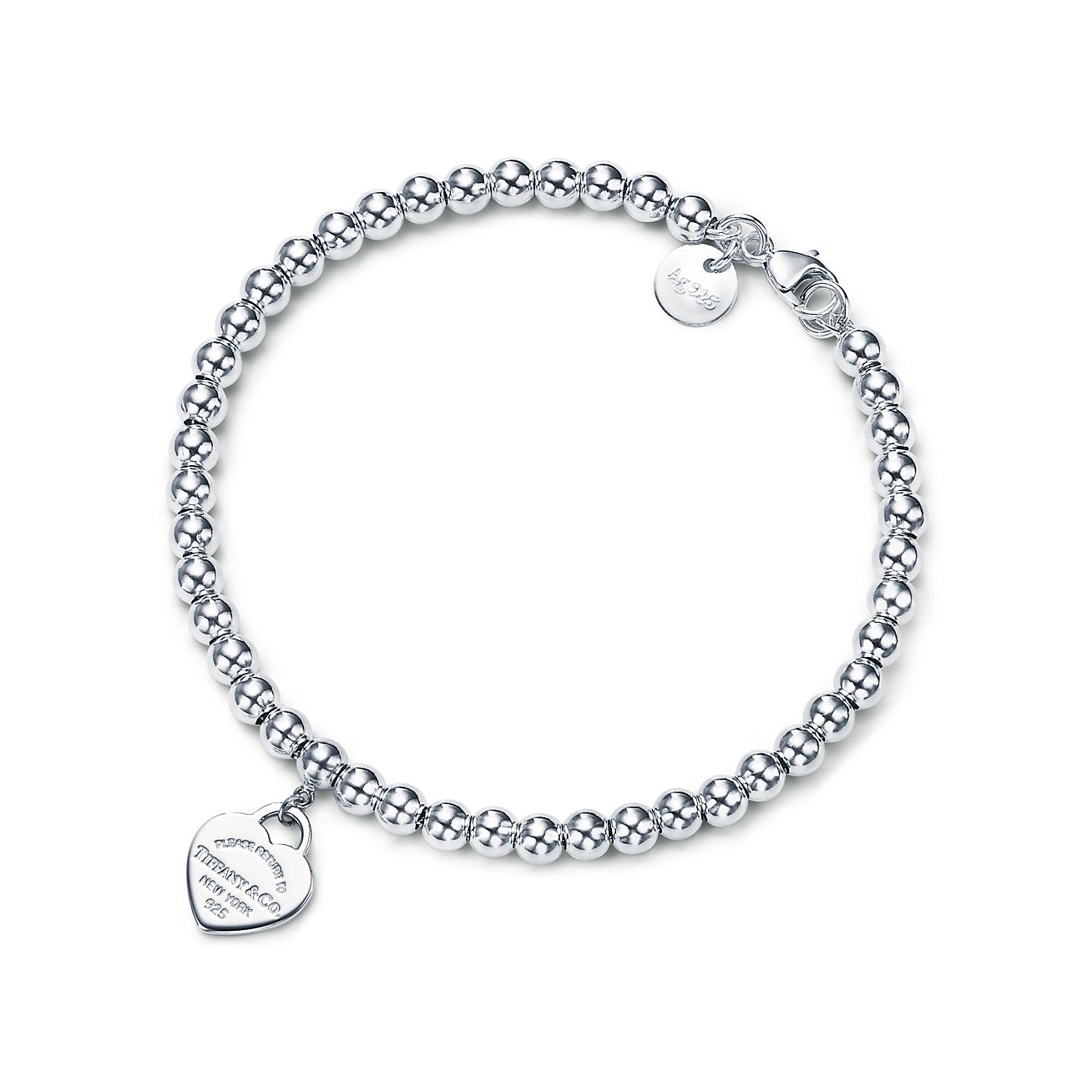 Return To Tiffany Heart Tag Bead Bracelet Ubicaciondepersonas cdmx 