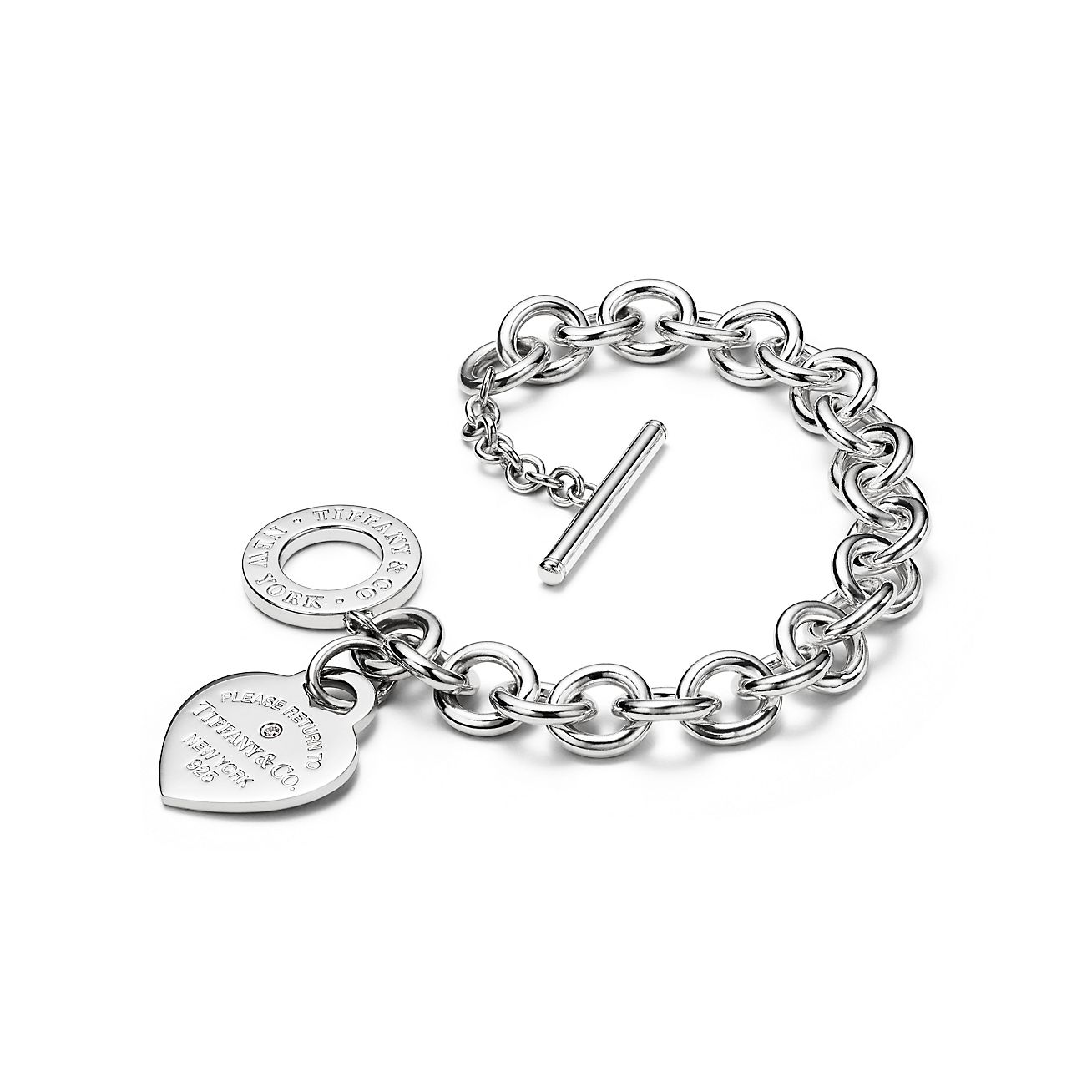 Tiffany diamond heart hotsell bracelet