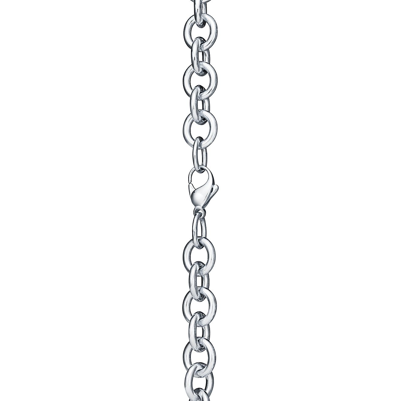 Return to Tiffany® Heart Tag Chain Link Necklace in Silver 