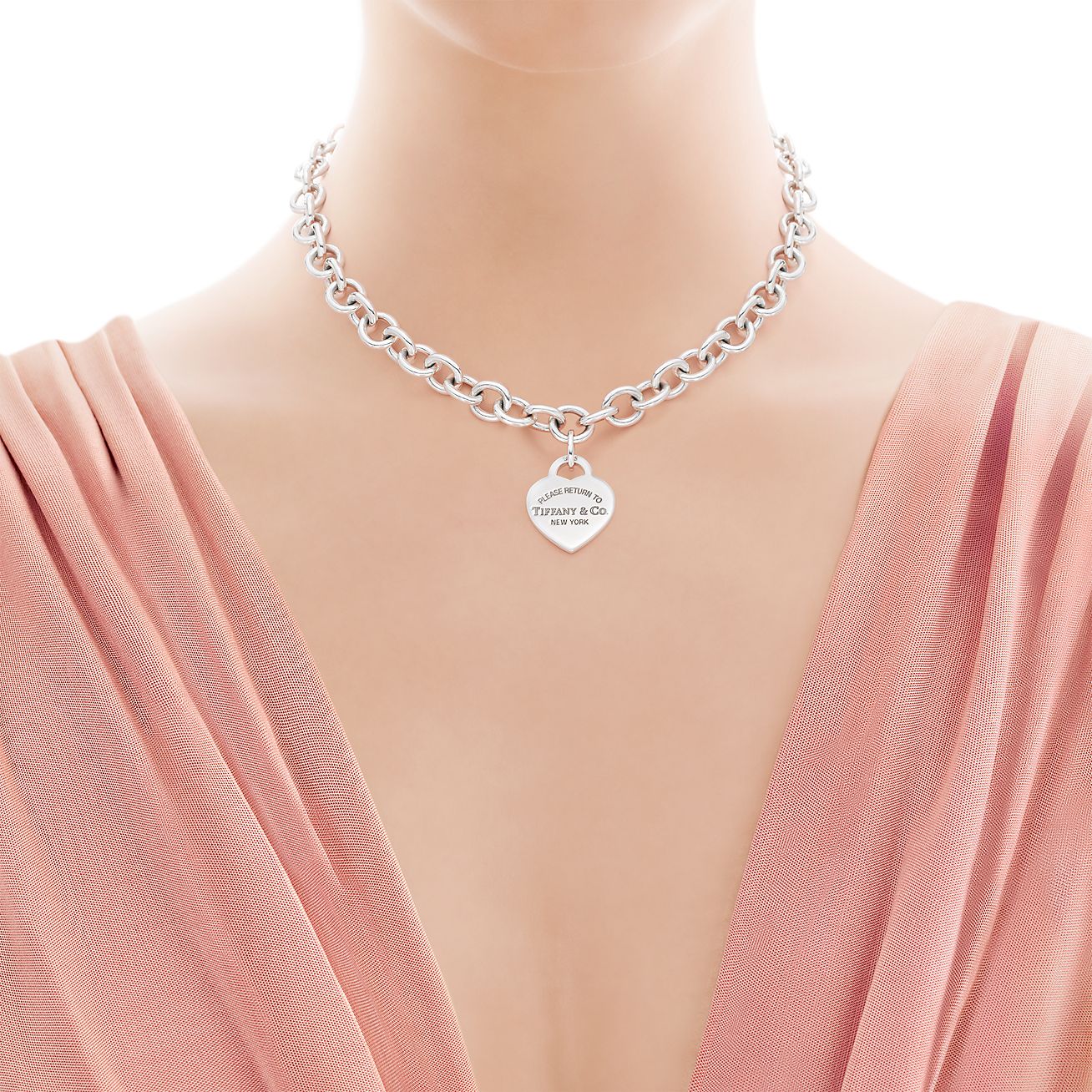 heart tag tiffany necklace