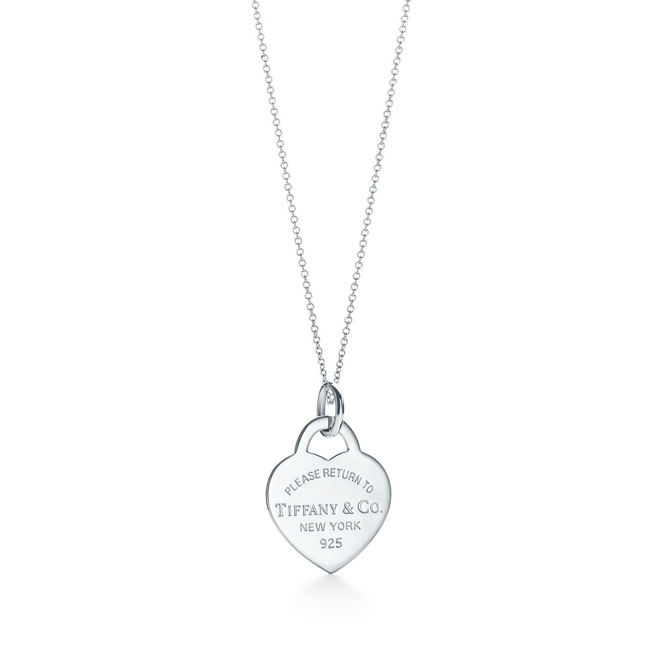 tiffany silver heart charm