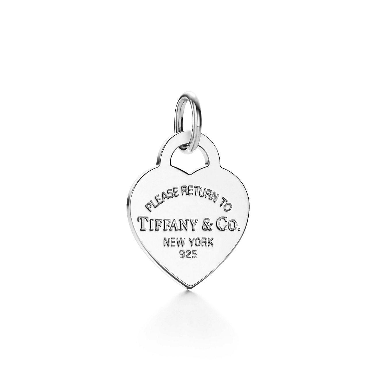 Return to Tiffany® Heart Tag Charm in Silver, Medium | Tiffany & Co.