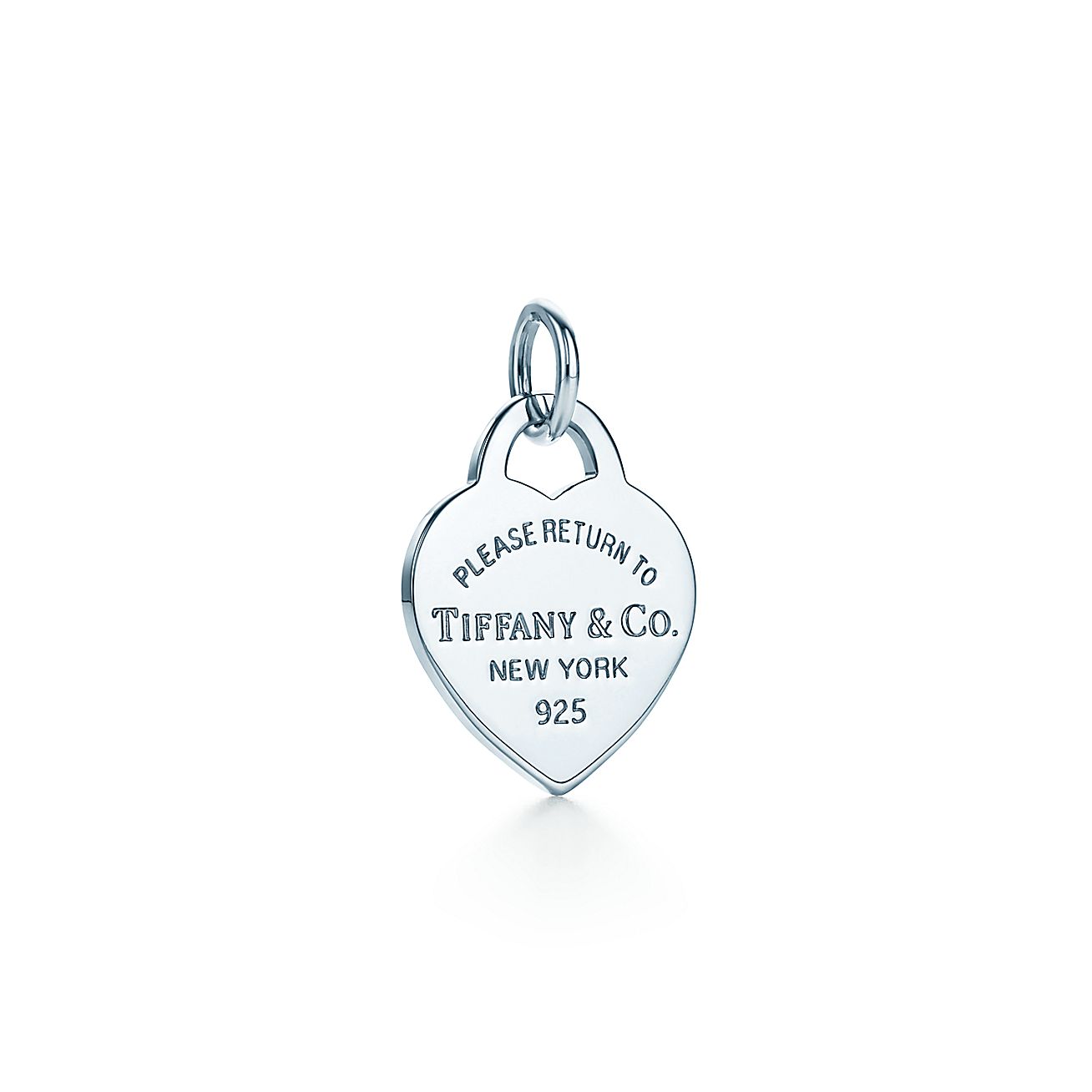 Return to Tiffany™ heart tag charm in sterling silver, small. | Tiffany ...