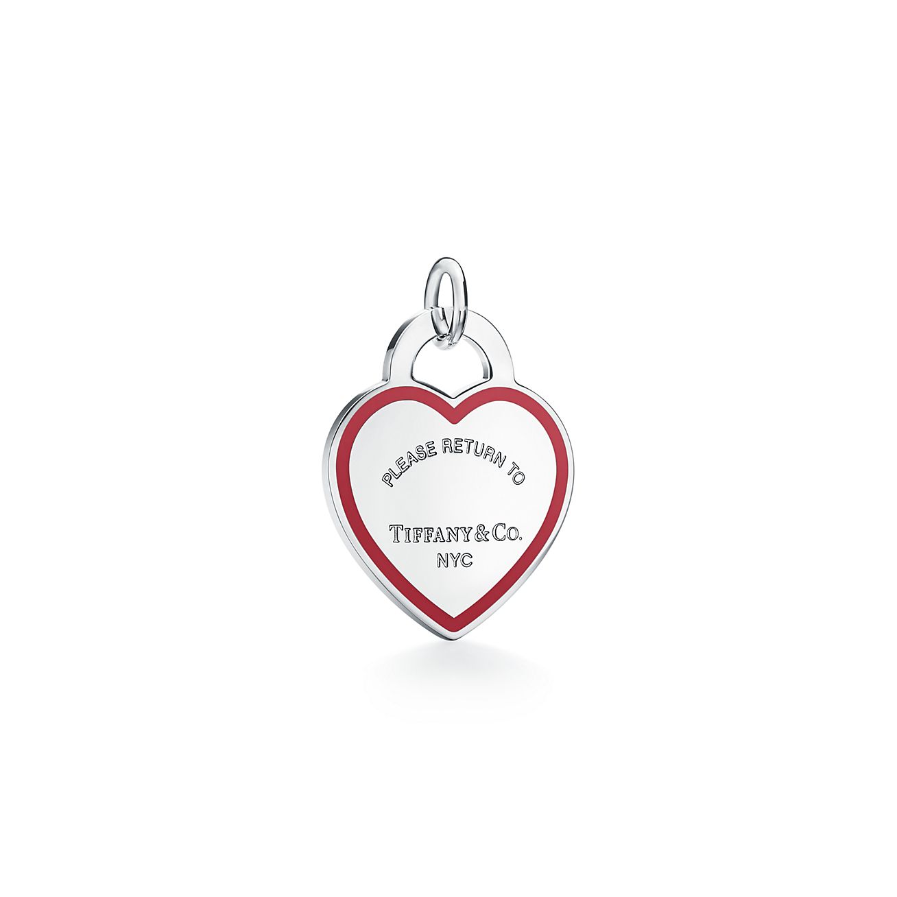 tiffany silver heart charm