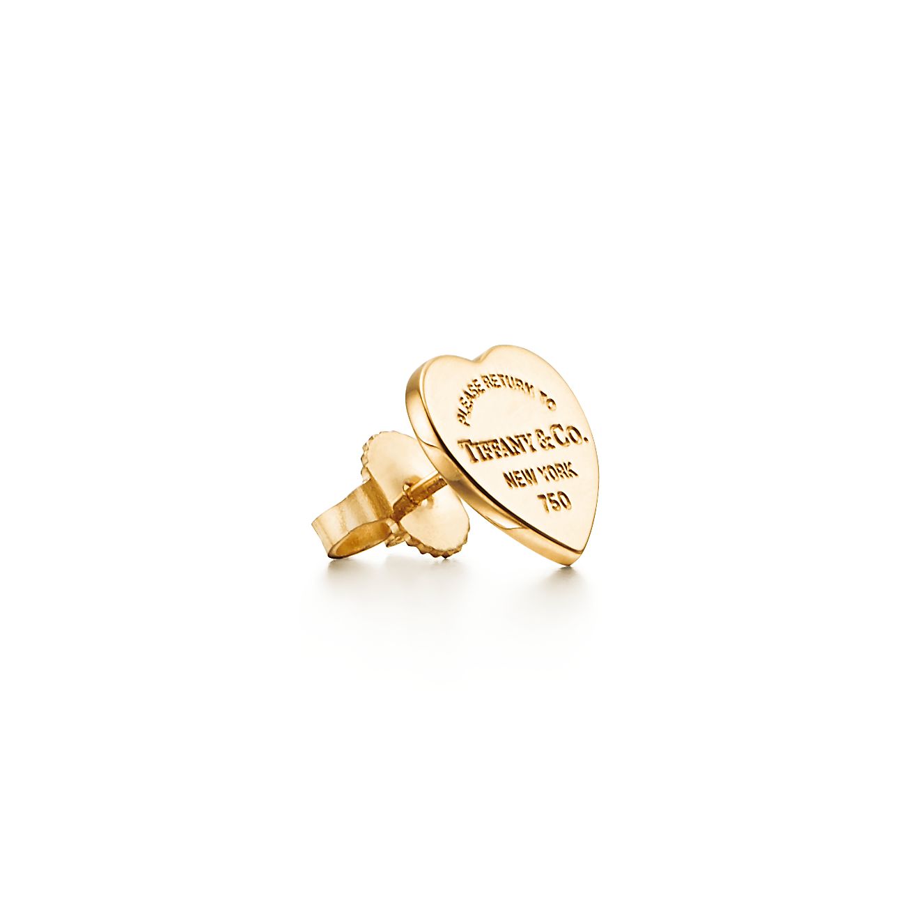mini heart tag tiffany earrings