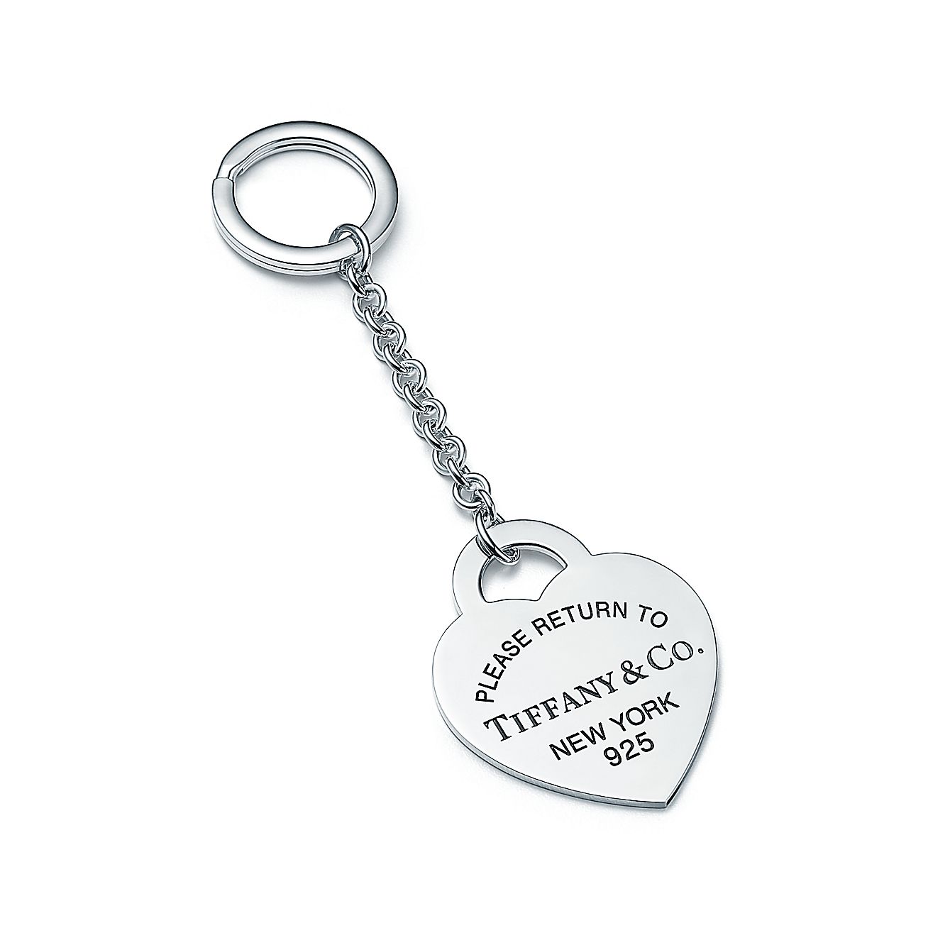 Return to Tiffany™ heart tag key ring in sterling silver, extra large ...