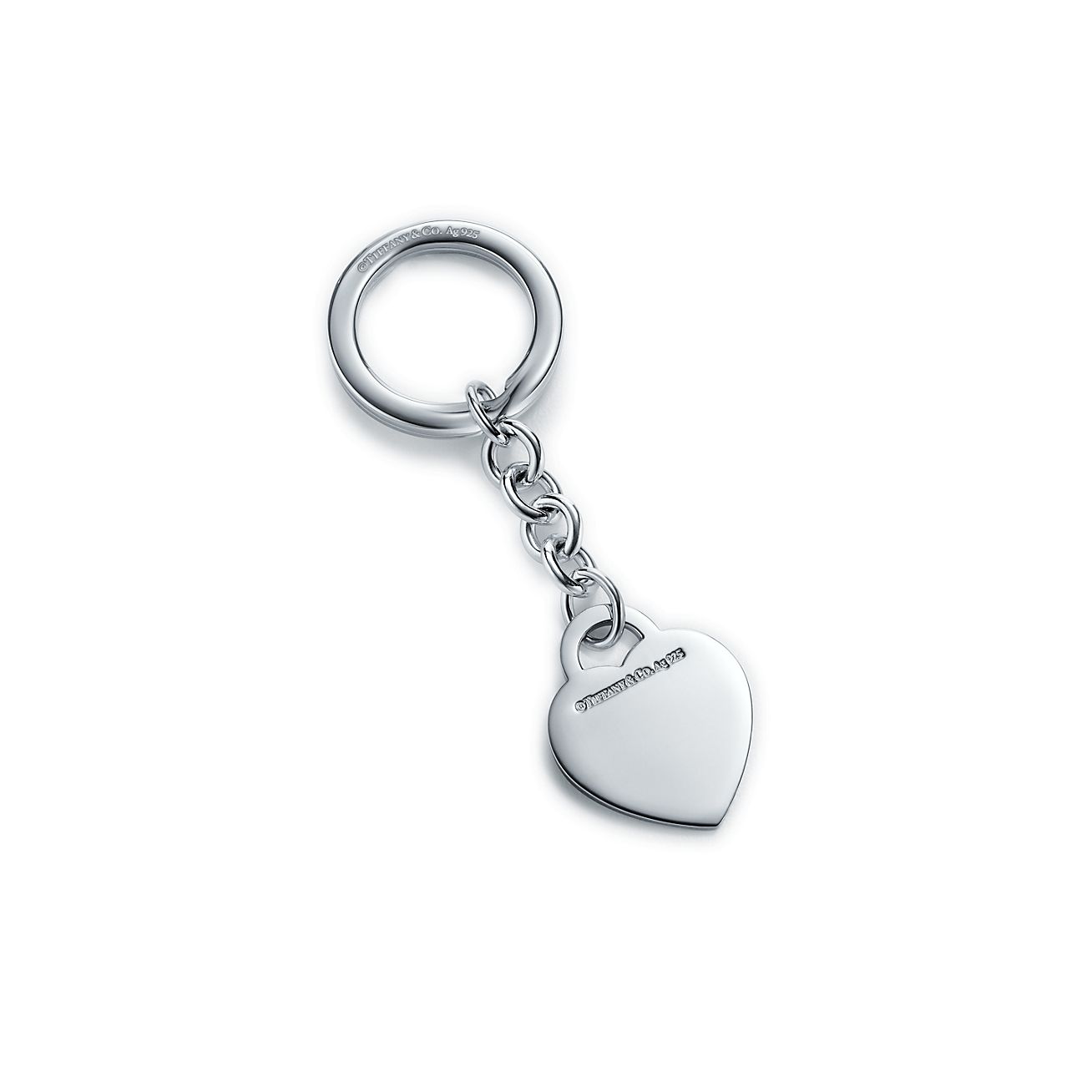 tiffany heart key ring