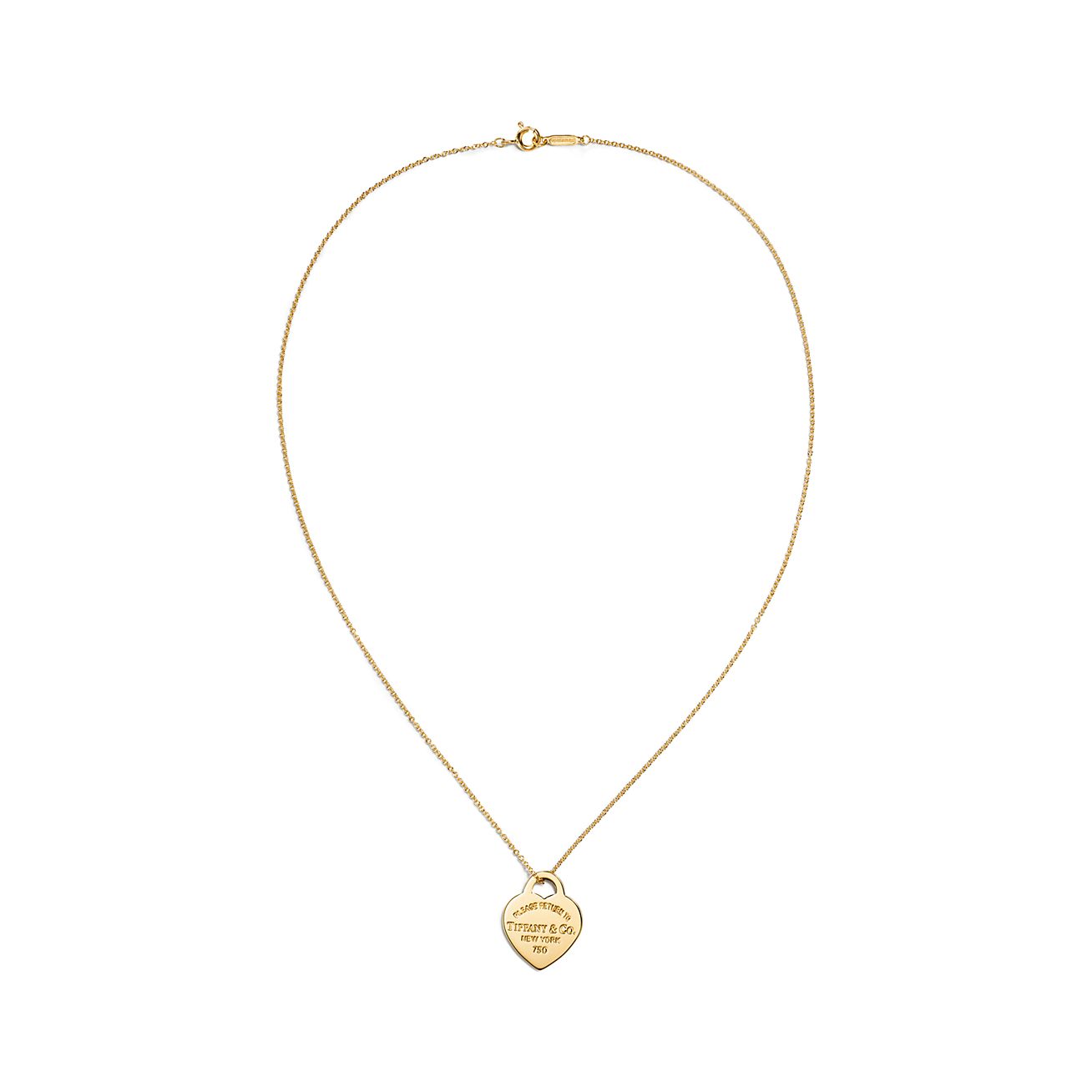 Return to Tiffany™ Heart Tag Pendant in Yellow Gold | Tiffany & Co. CA