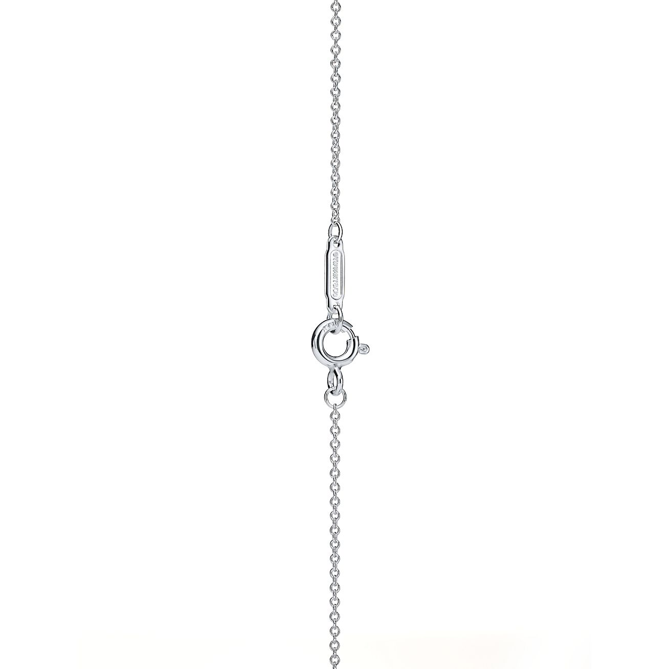 Return to Tiffany® Heart Tag Chain Link Choker in Silver