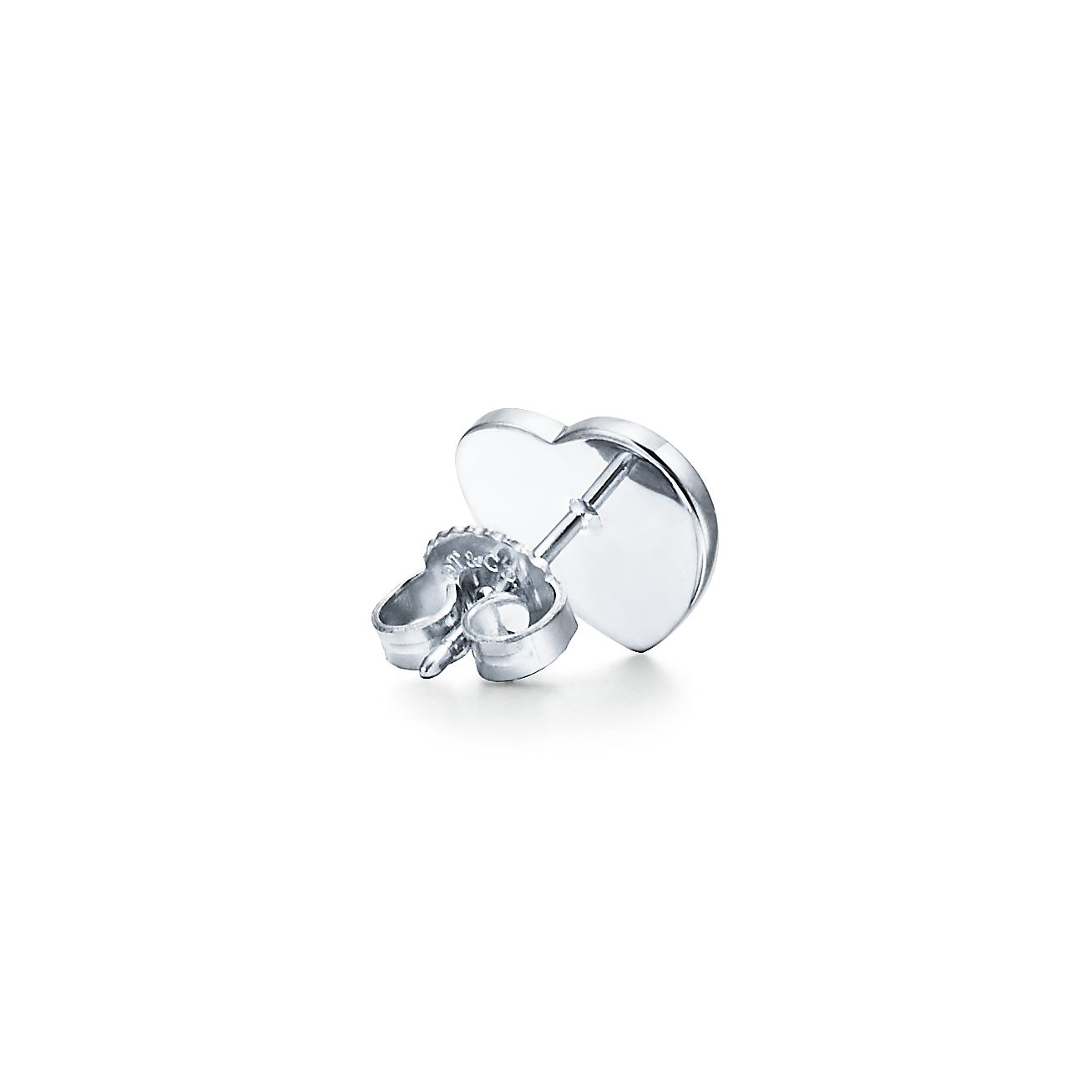 Return to Tiffany® Heart Tag Stud Earrings in Silver, Mini | Tiffany & Co.