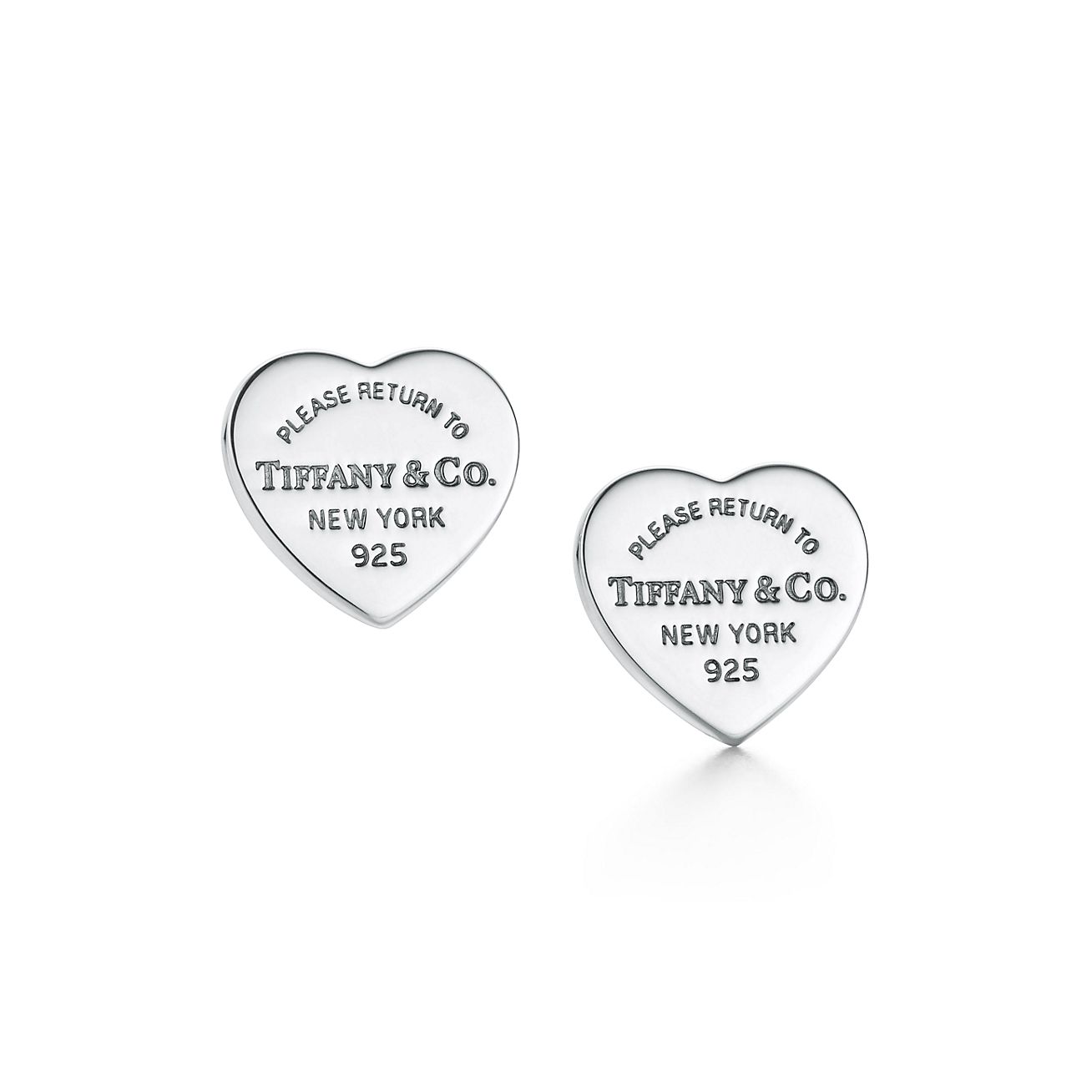 Return to Tiffany™ Heart Tag Stud Earrings in Silver, Mini