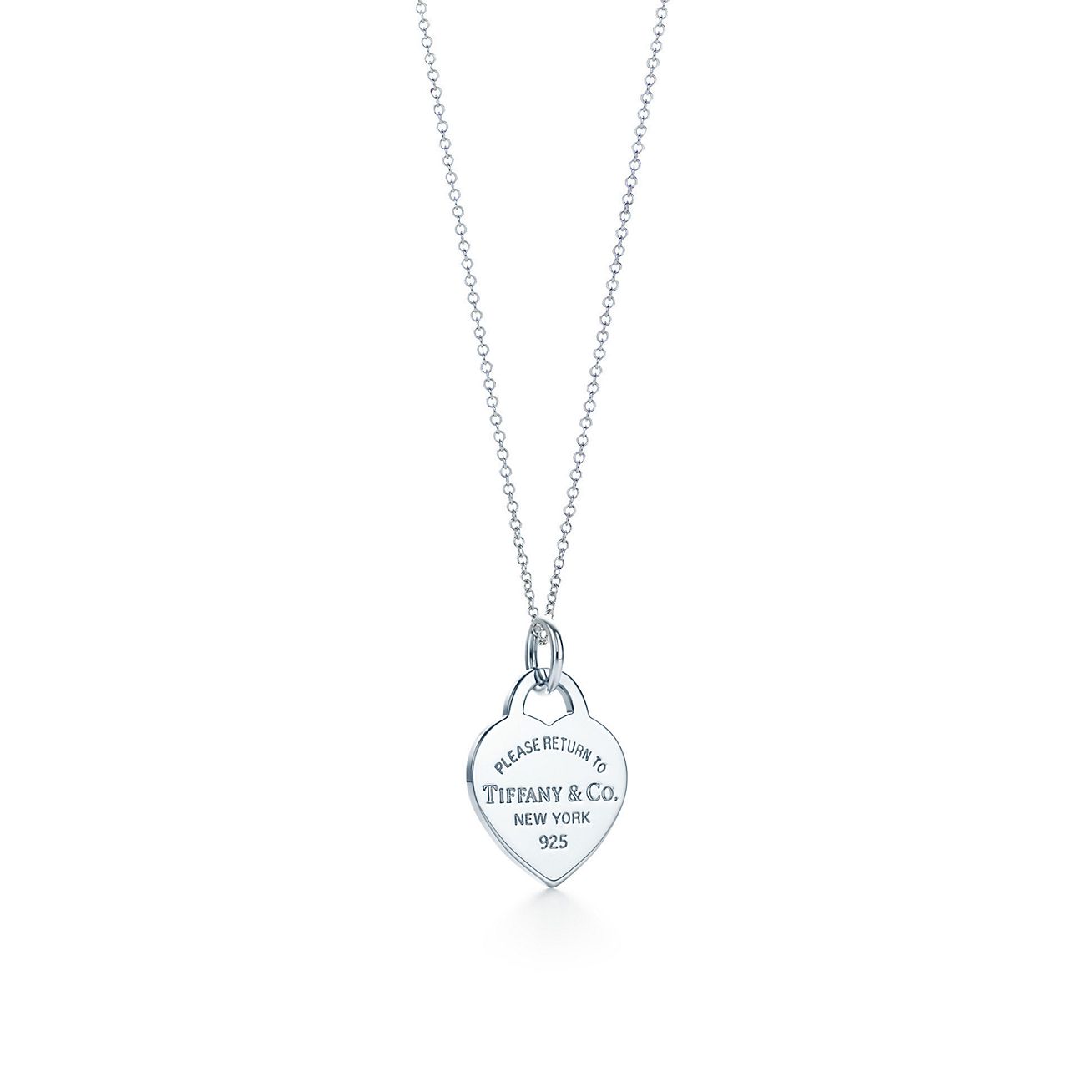 Return To Tiffany Herzmarken Charm Sterlingsilber Small Mit Kette Tiffany Co