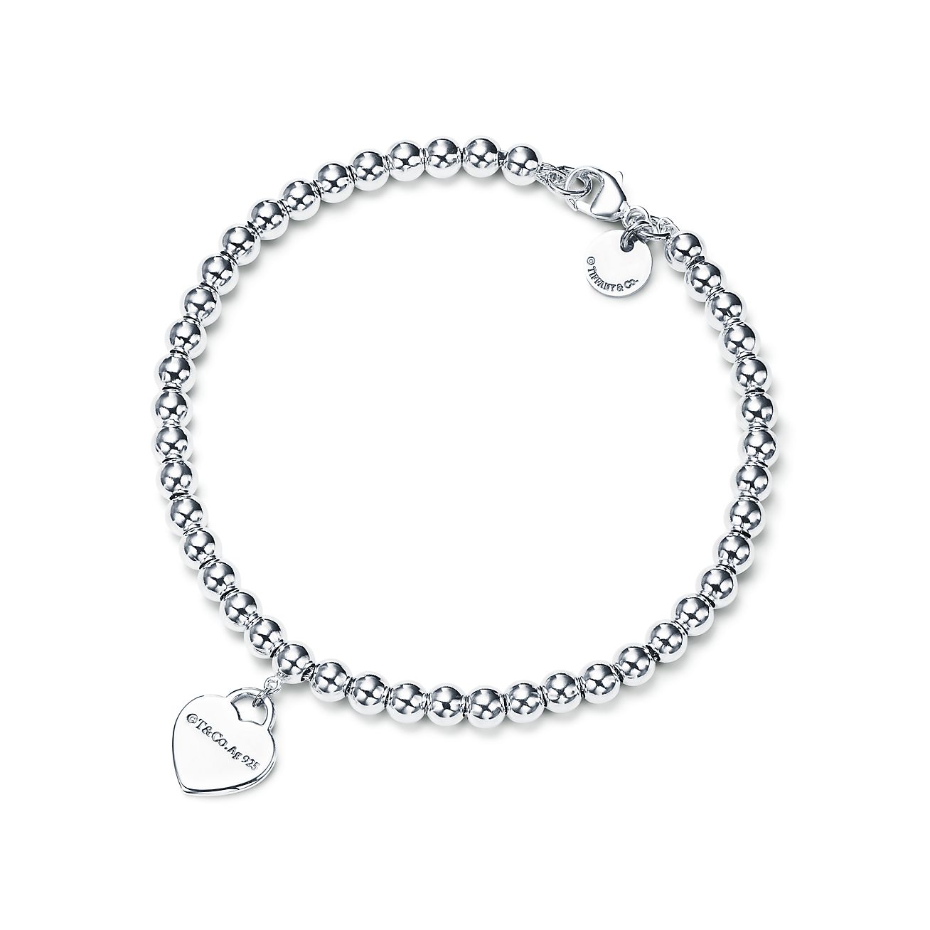 Return to Tiffany™ Kugelarmband mit Herzanhänger in Silber | Tiffany & | Silberarmbänder