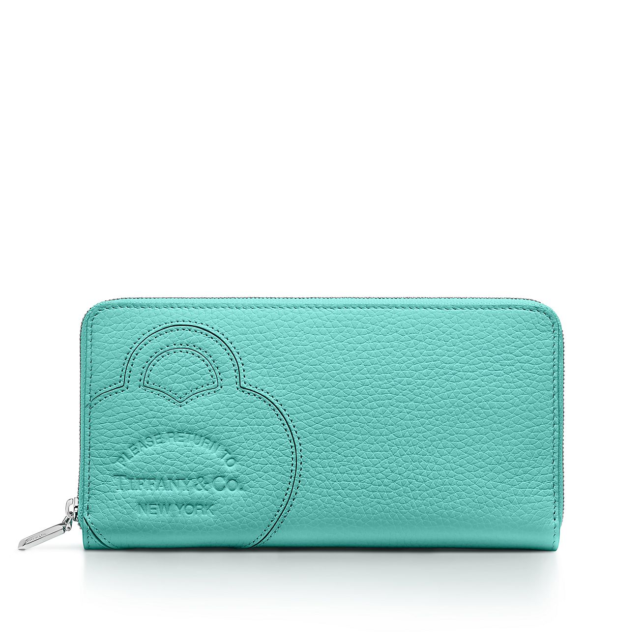 Return to Tiffany® Large Zip Wallet in Tiffany Blue® Leather | Tiffany & Co.