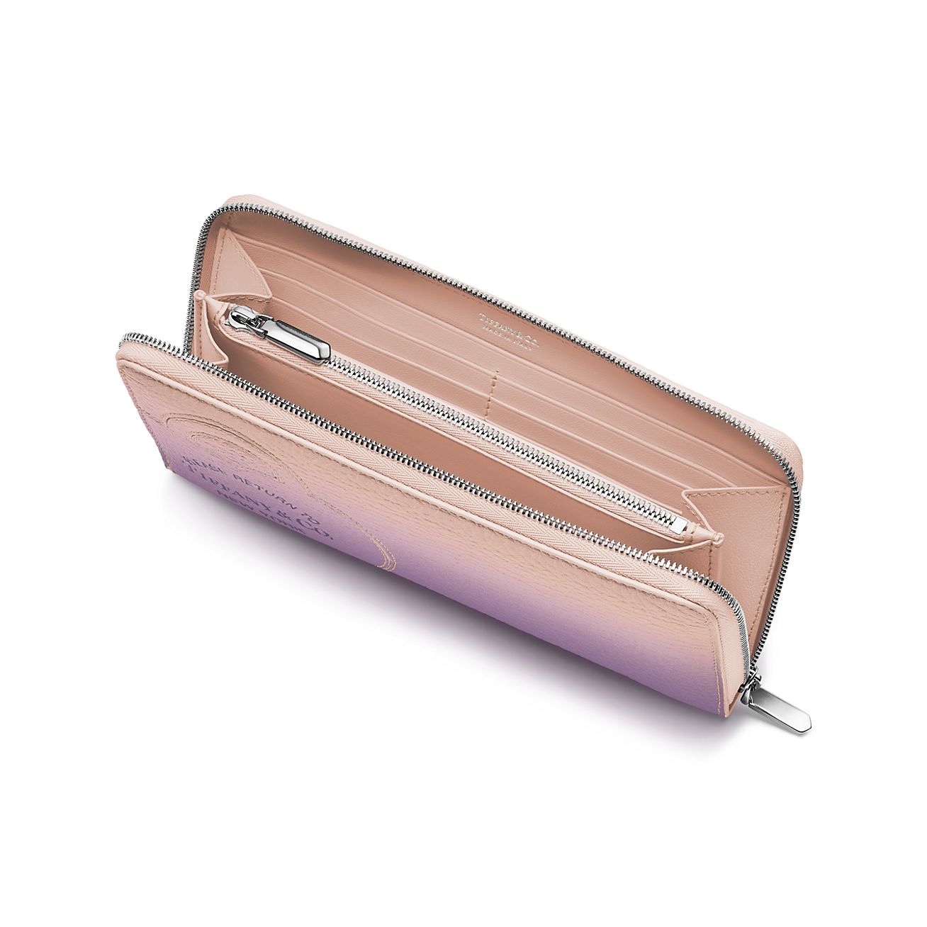 Return to Tiffany® Large Zip Wallet in Infinity Morganite