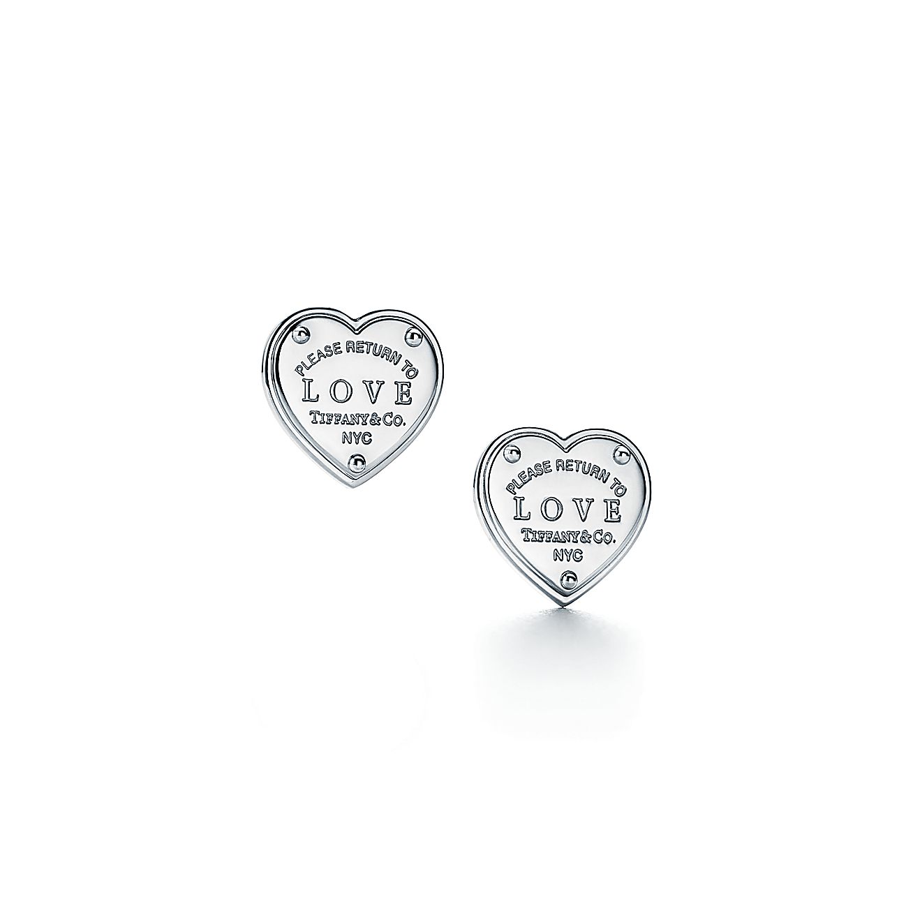 Return to Tiffany® Love earrings in sterling silver. | Tiffany & Co.