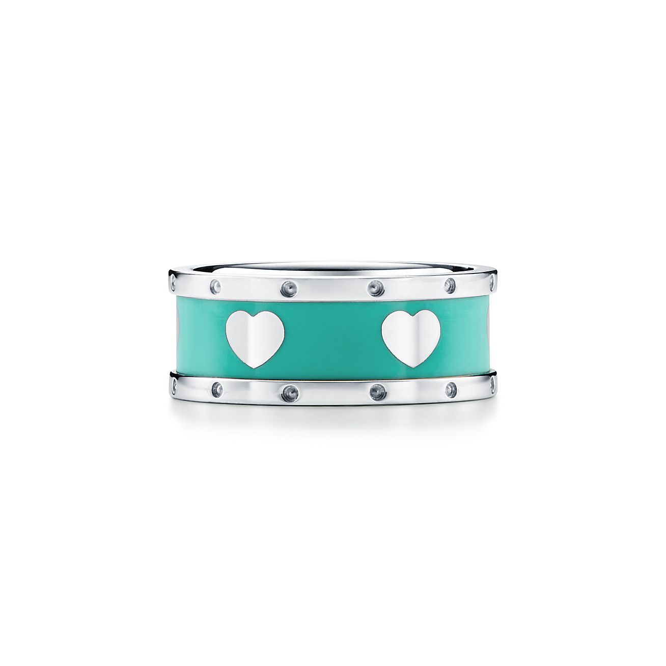 narrow heart ring in sterling silver 