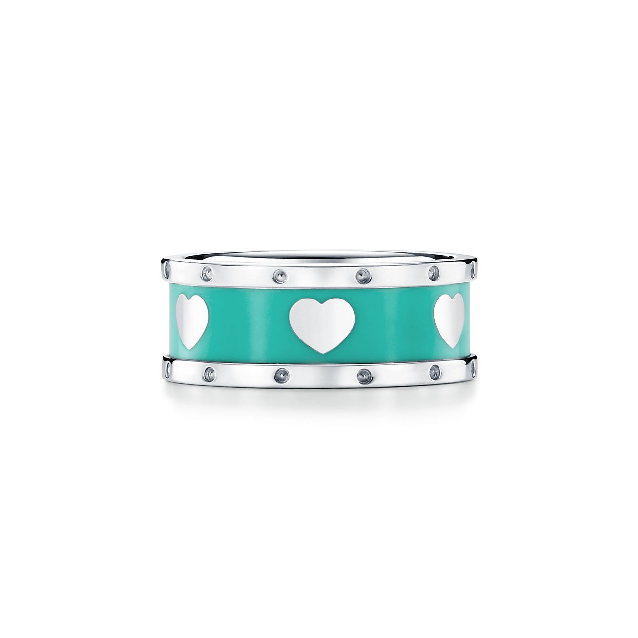 narrow heart ring in sterling silver 