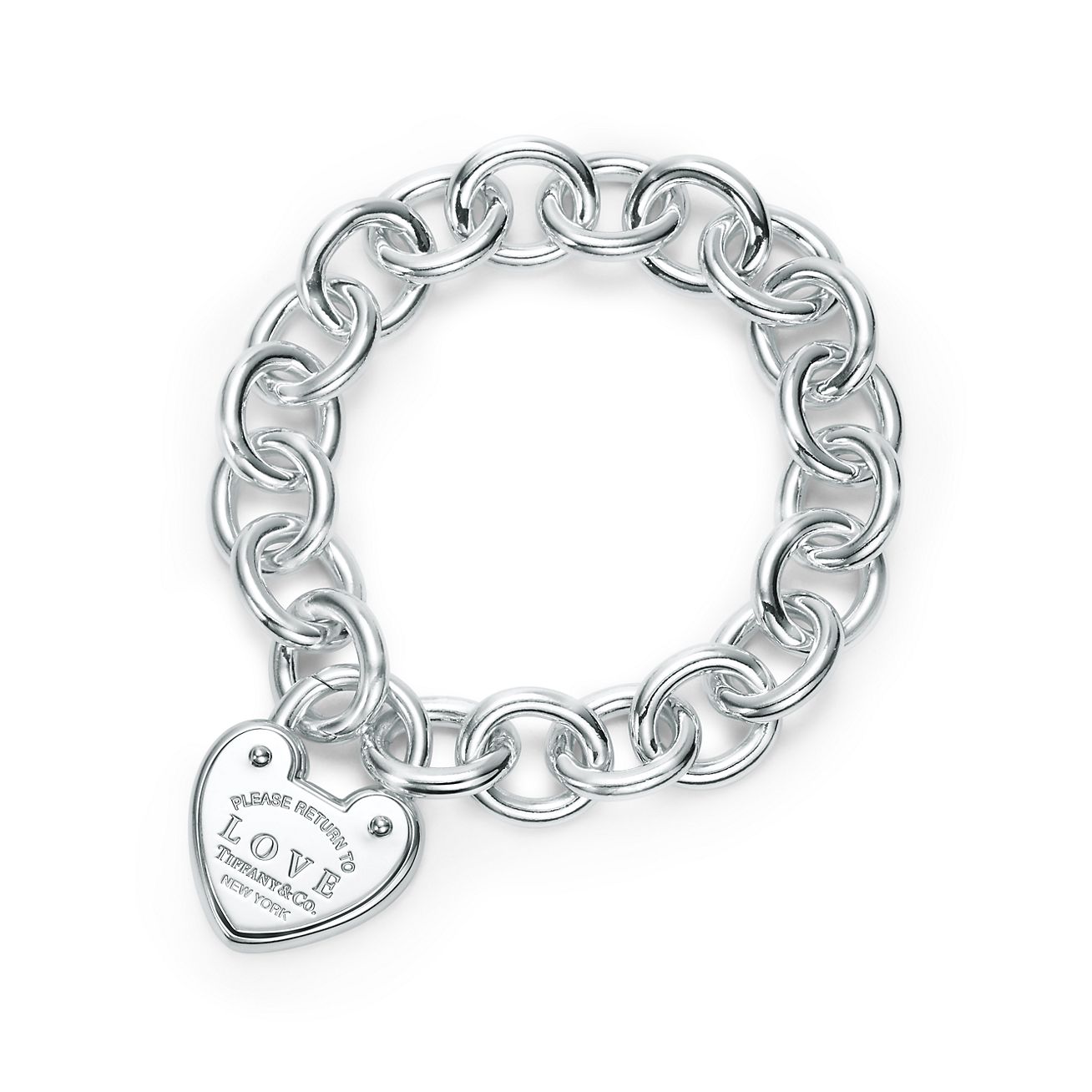Return To Tiffany Love Lock Bracelet In Sterling Silver Medium Return To Tiffany Love Lock Bracelet