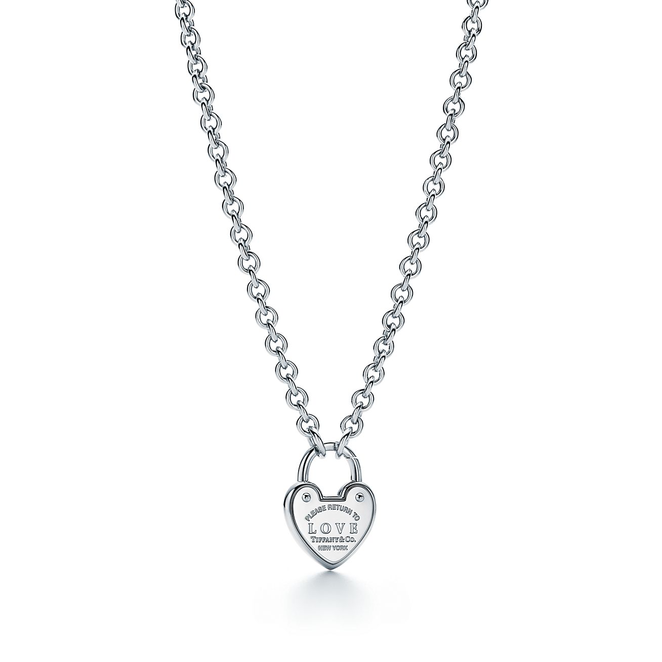 Return to Tiffany® Love Lock Necklace in Silver | Tiffany  Co.