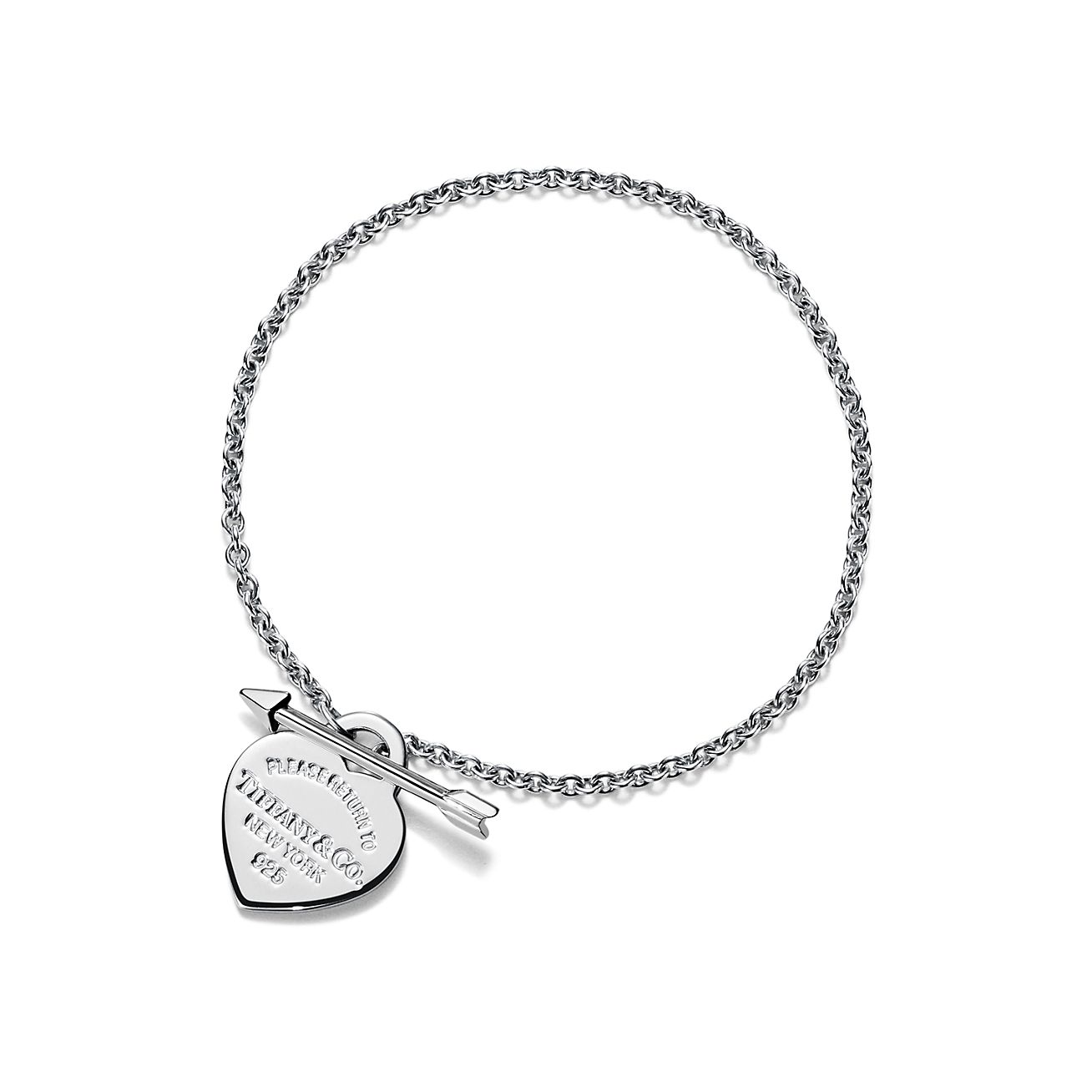 Return to Tiffany™ Lovestruck Heart Tag Bracelet in Sterling Silver, Small | Tiffany & Co.