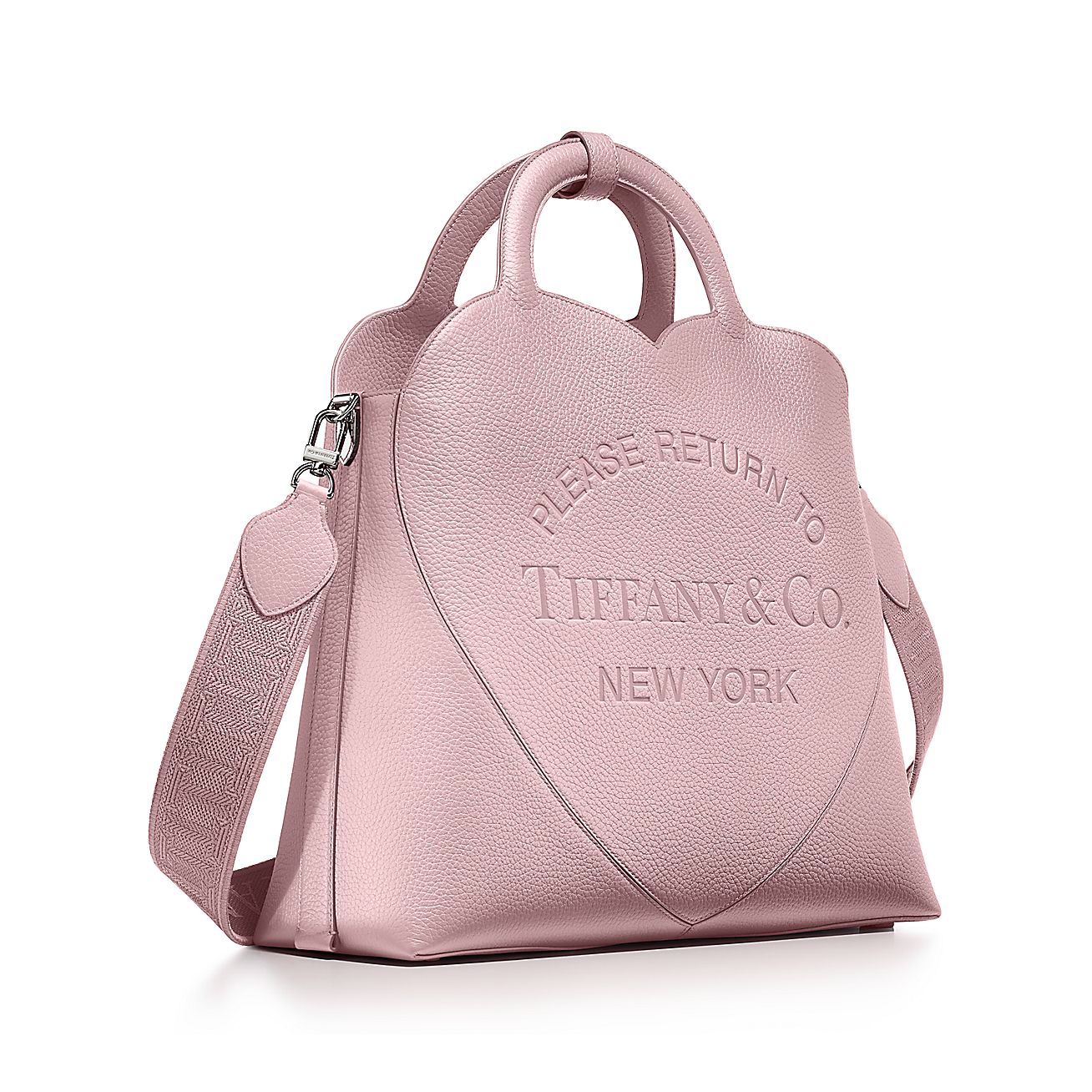 Return to Tiffany® Medium Tote Bag in Crystal Pink Leather