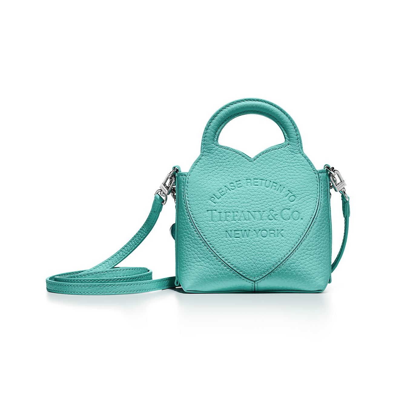 Return to Tiffany® Micro Tote Bag in Tiffany Blue® Leather