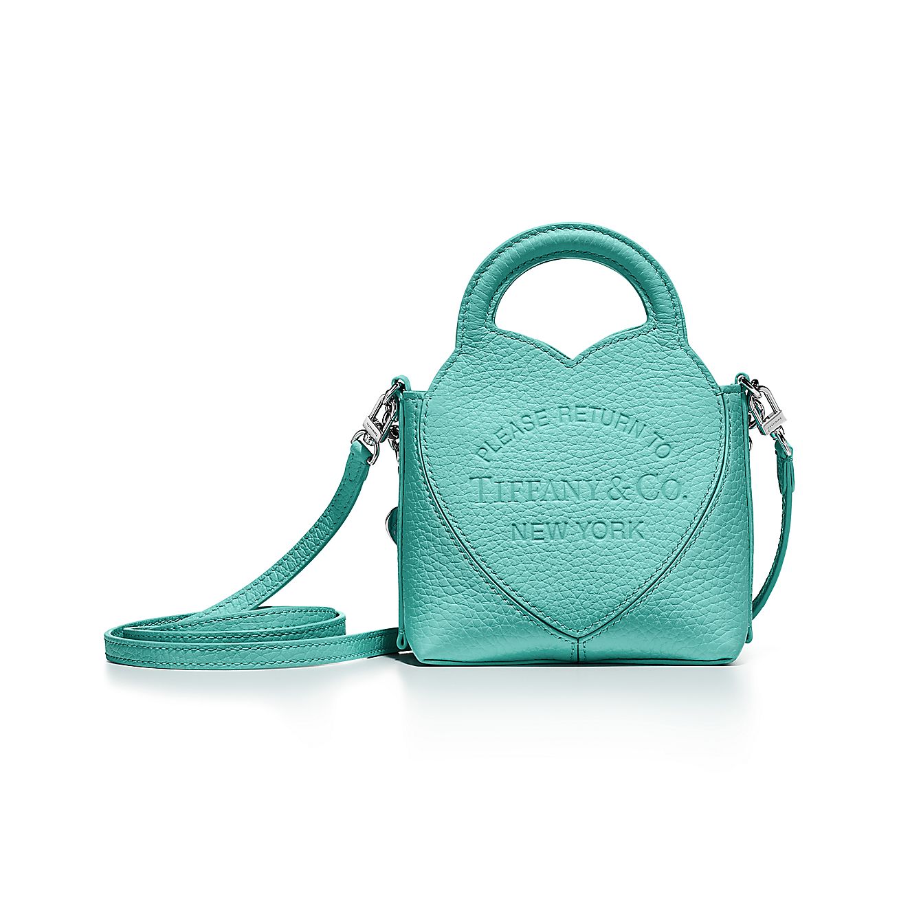Return to Tiffany® Mini Tote Bag in Tiffany Blue® Leather
