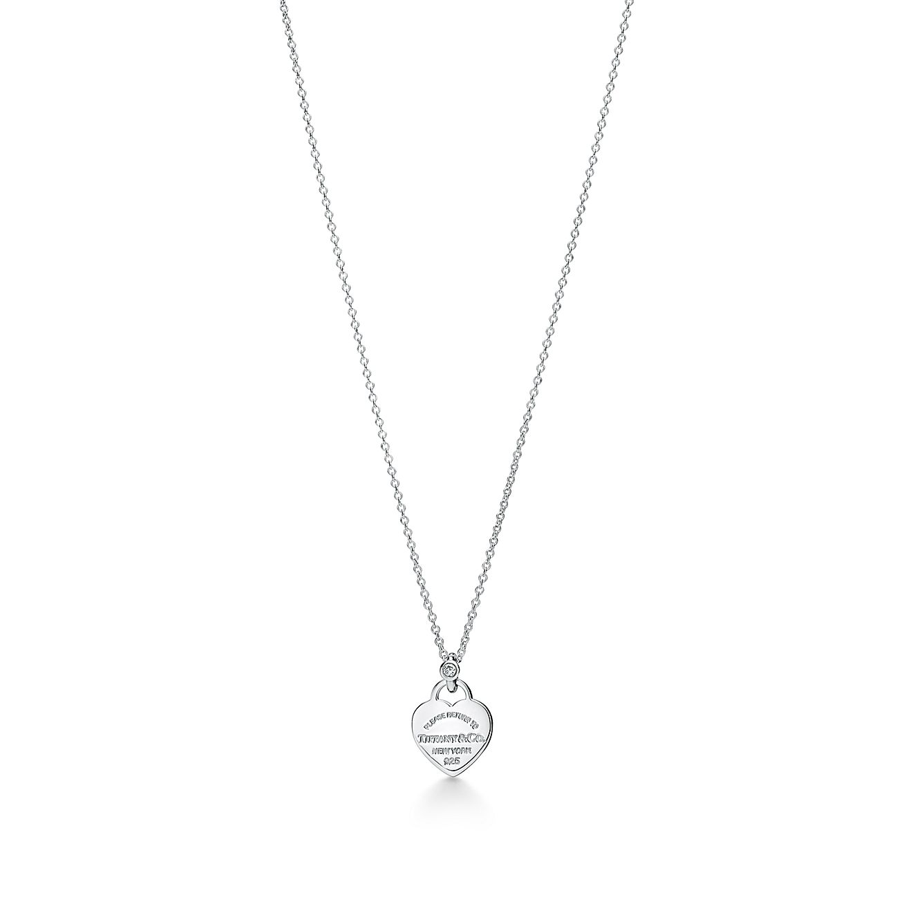 Return to Tiffany® Mini Heart Tag Pendant in Sterling Silver