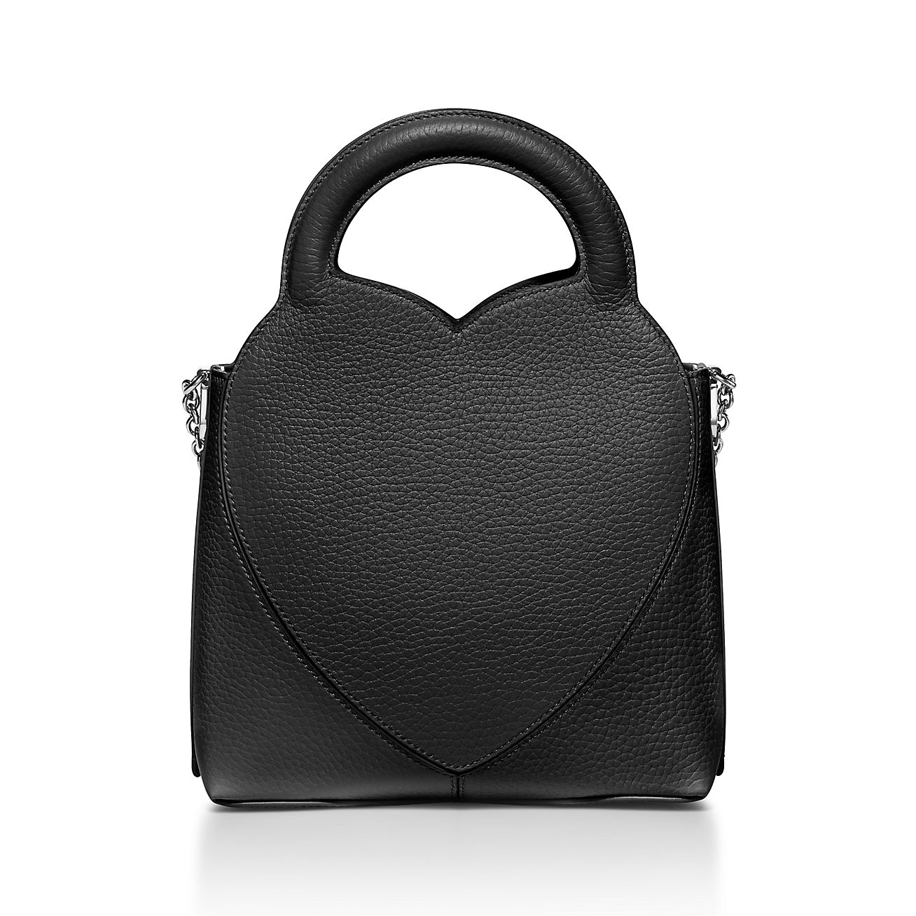 Return to Tiffany® Mini Tote Bag in Black Leather | Tiffany & Co.