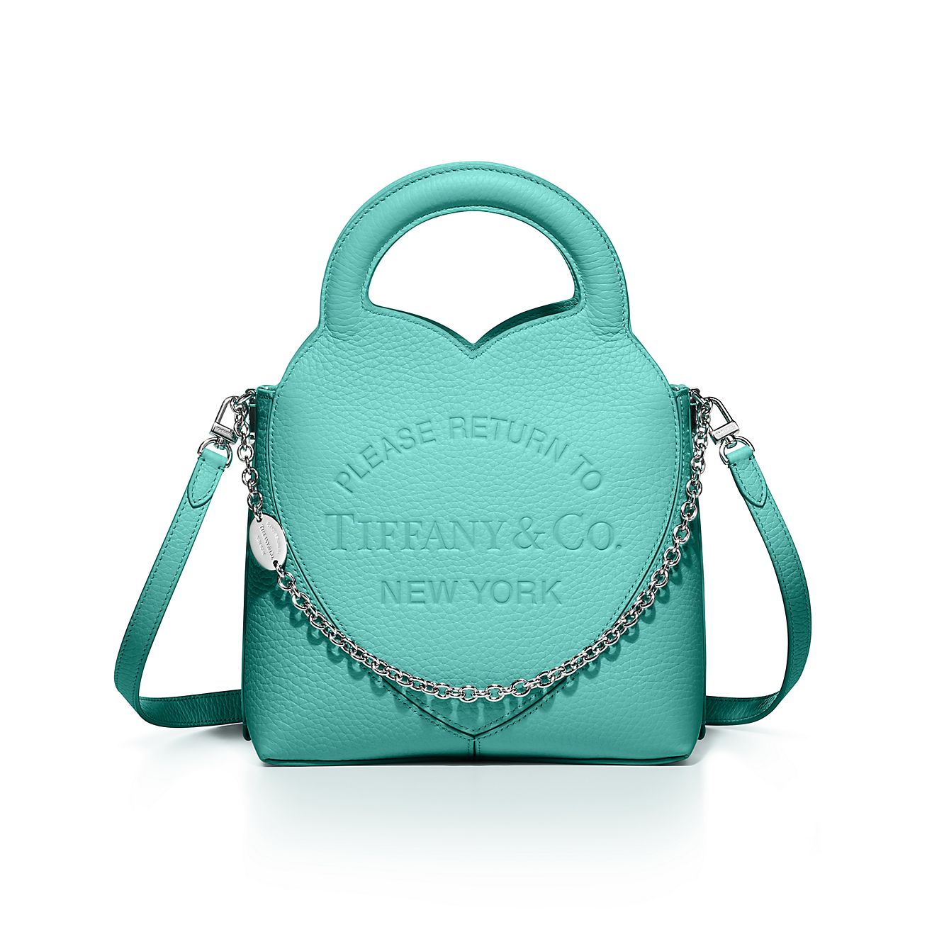 Return to Tiffany® Mini Tote Bag in Tiffany Blue® Leather | Tiffany