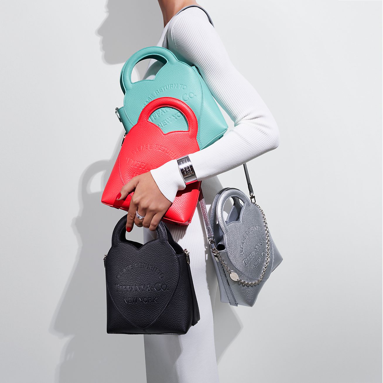 Return to Tiffany® Mini Tote Bag in Tiffany Blue® Leather 